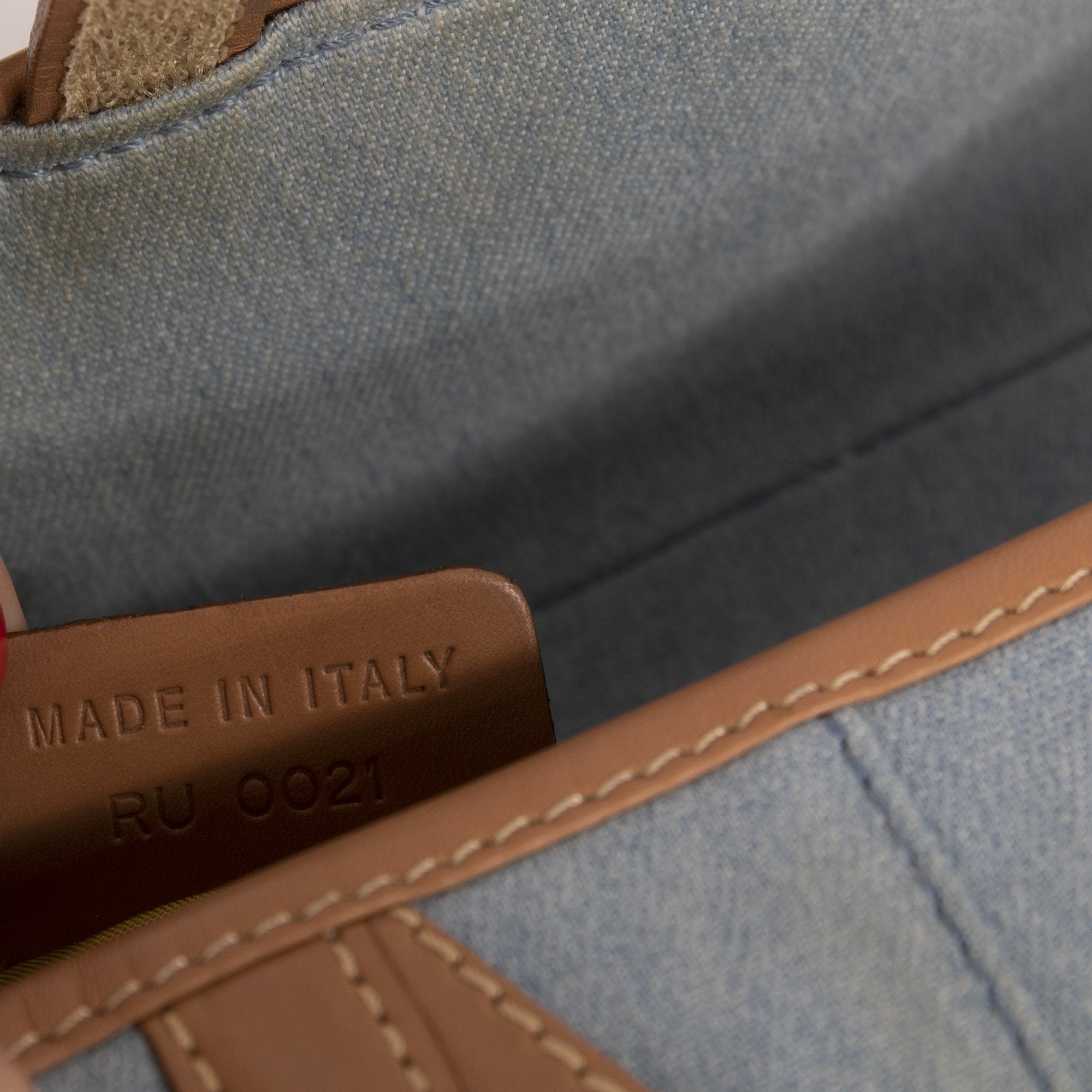 Christian Dior Vintage Denim Saddle Bag