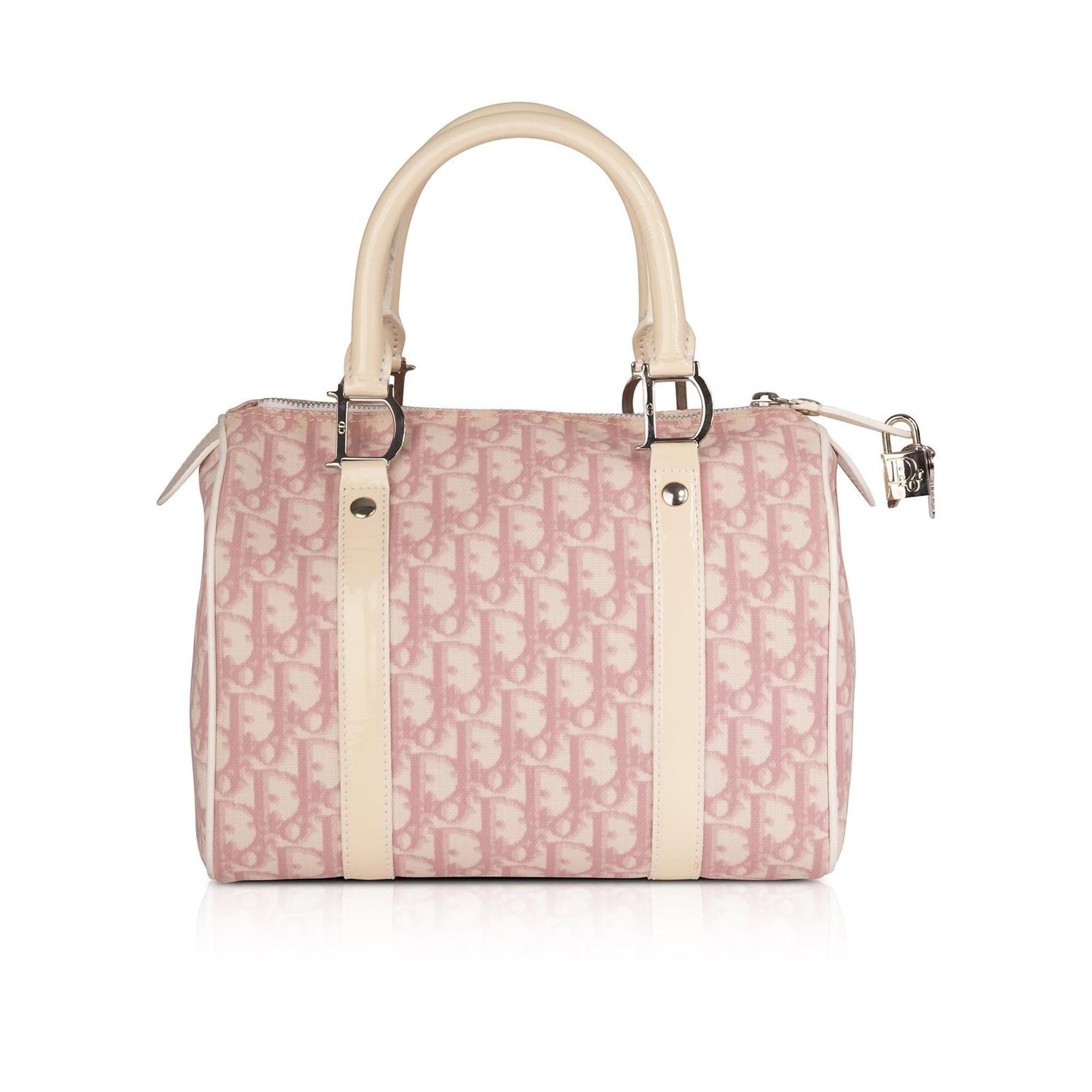 ✨美品✨Dior Vintage ♡...Girly pink trotter Christian Dior Vintage Girly Trotter Boston Bag – OLIVER'S