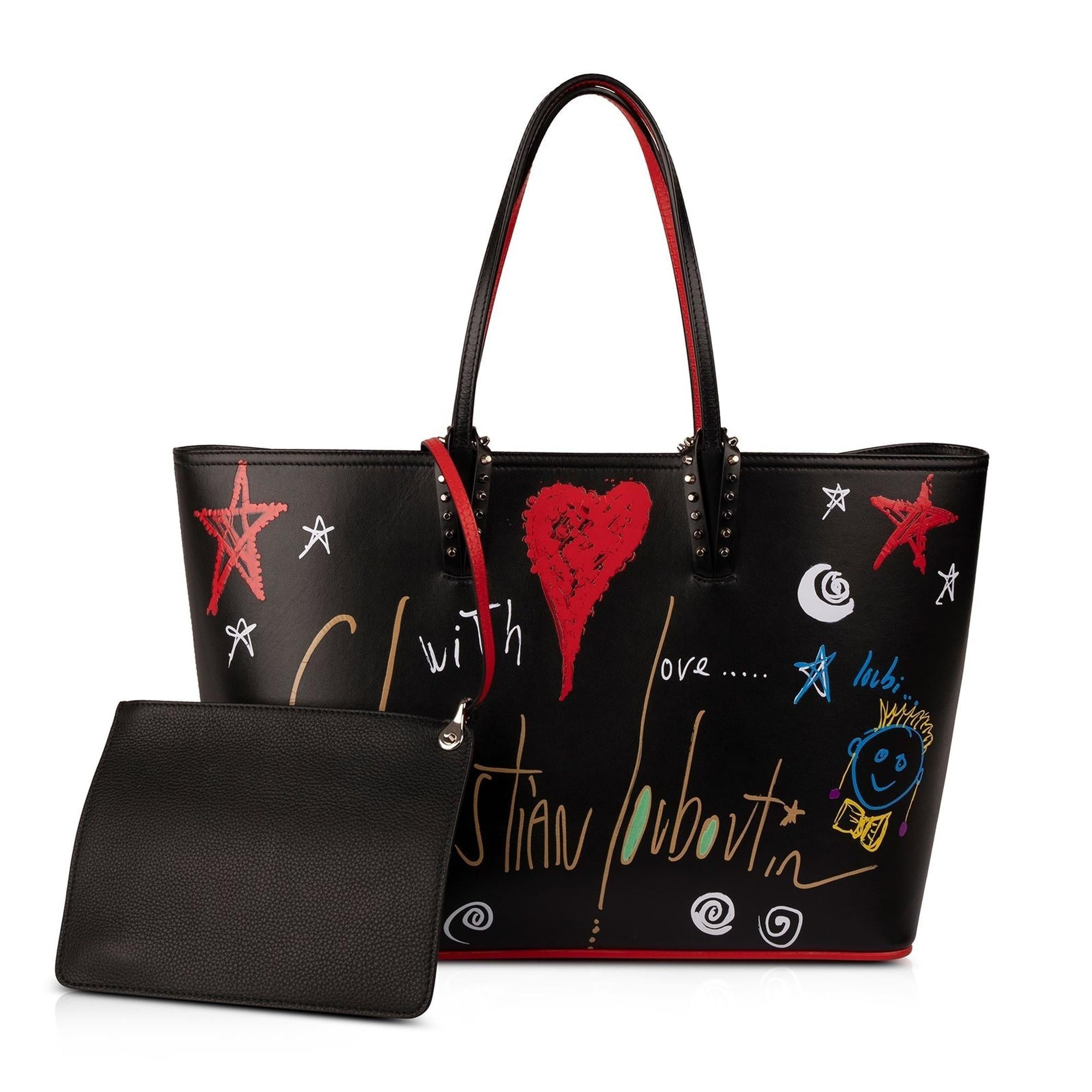 Christian Louboutin Large Cabata East West Leather Tote w/ Pochette