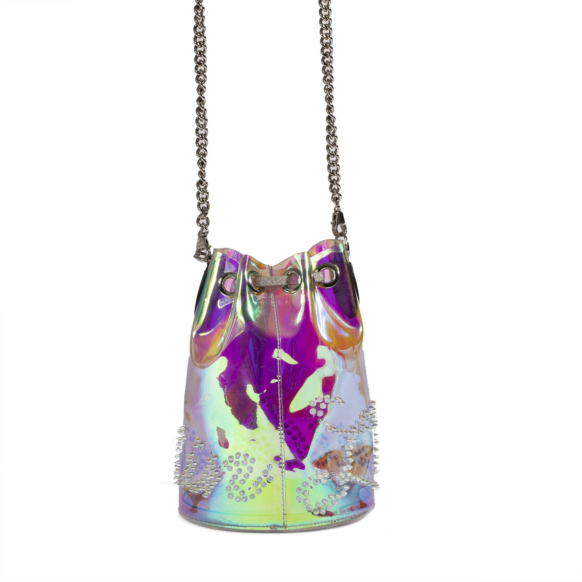 Christian Louboutin Mary Jane Glitter Sunset Bucket Bag