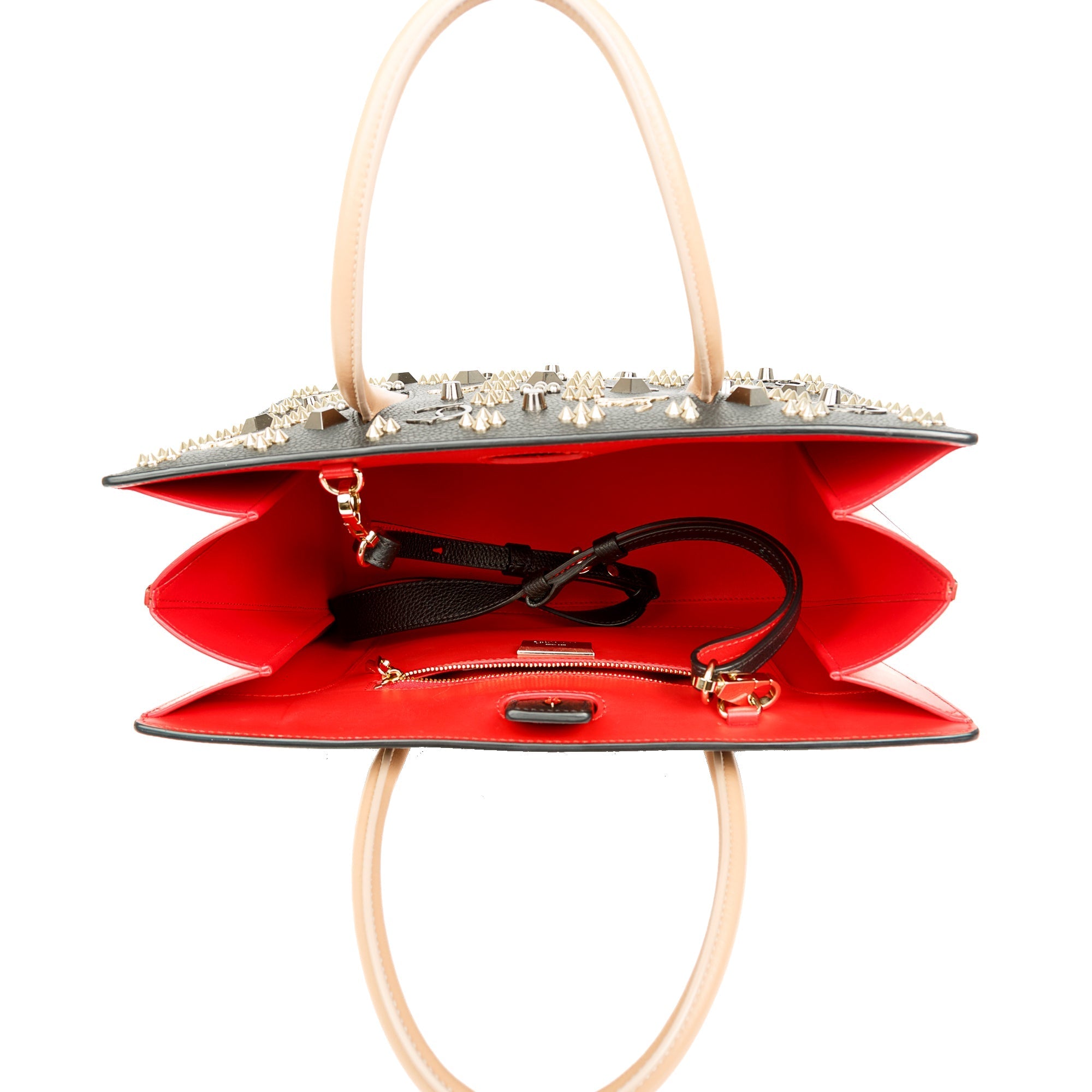 Christian Louboutin Paloma Spikes Tote Bag w/ Strap
