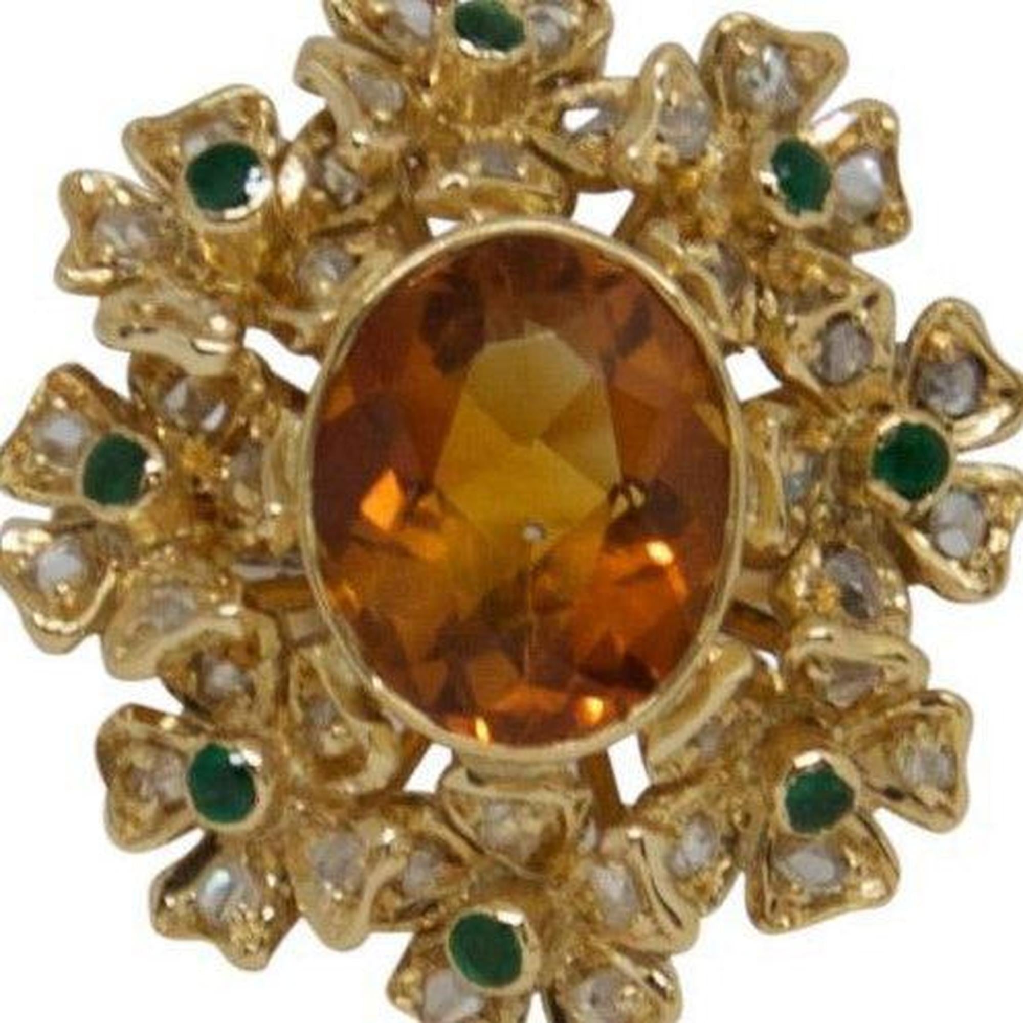Citrine Cocktail Ring