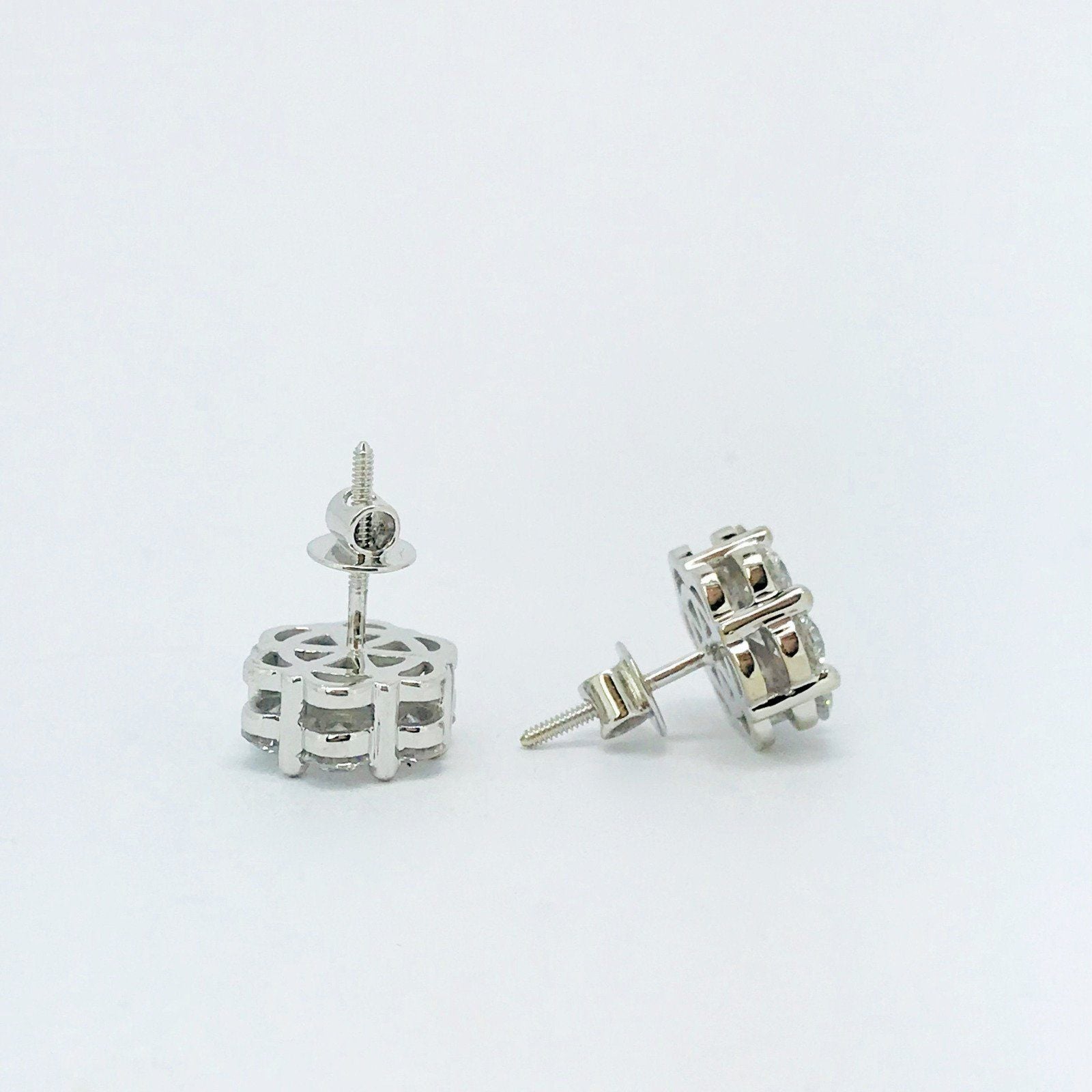 Cluster Diamond Earrings