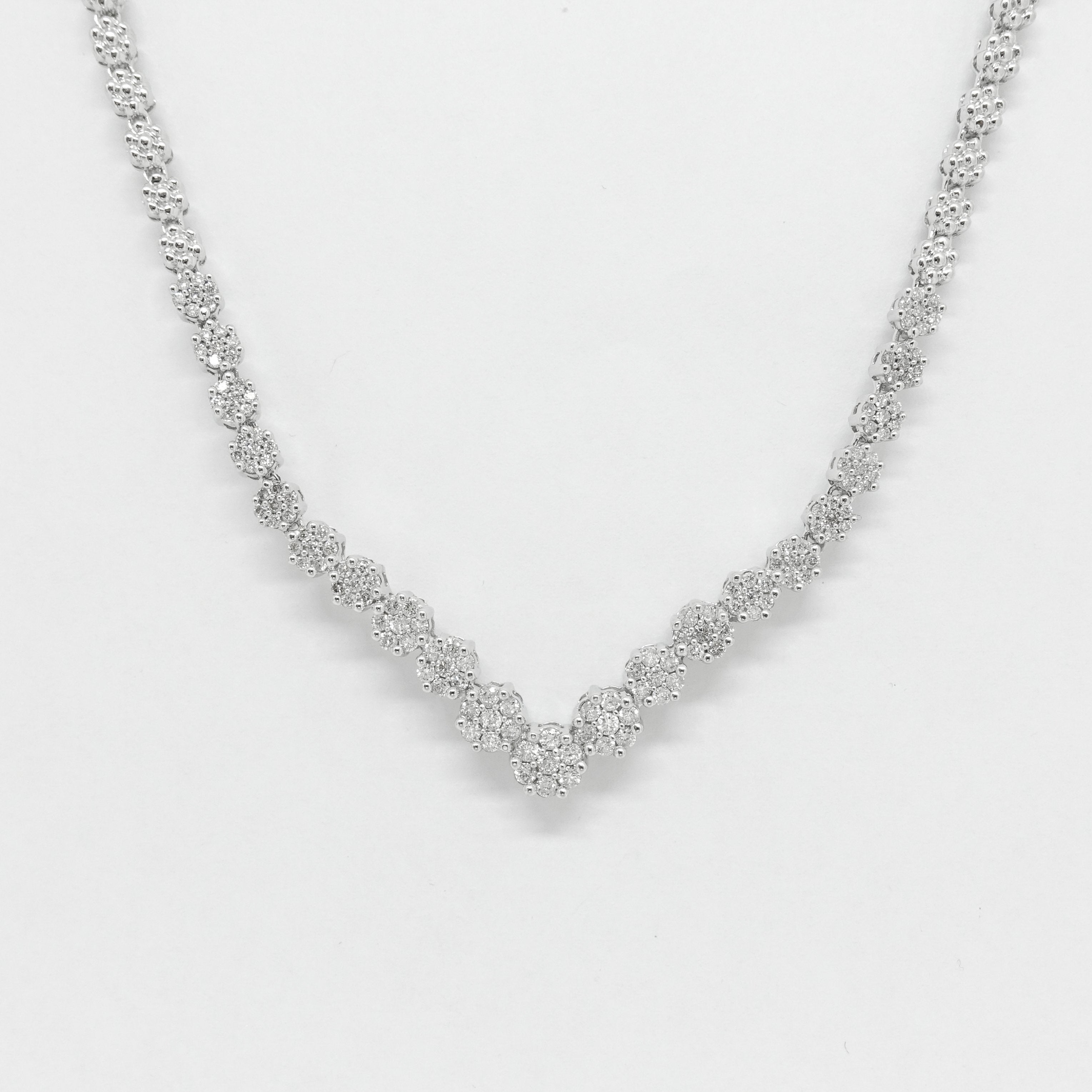 Cluster Diamond Necklace