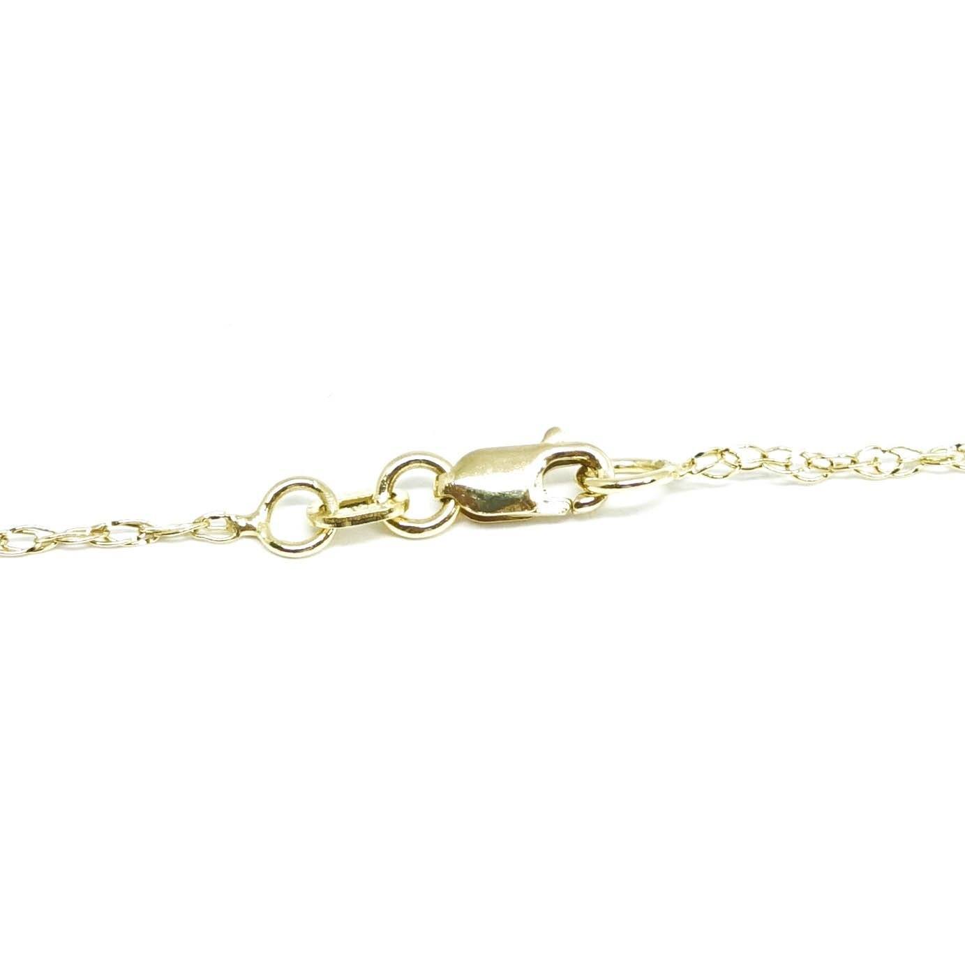 Coloured Stone Flower Pendant Necklace