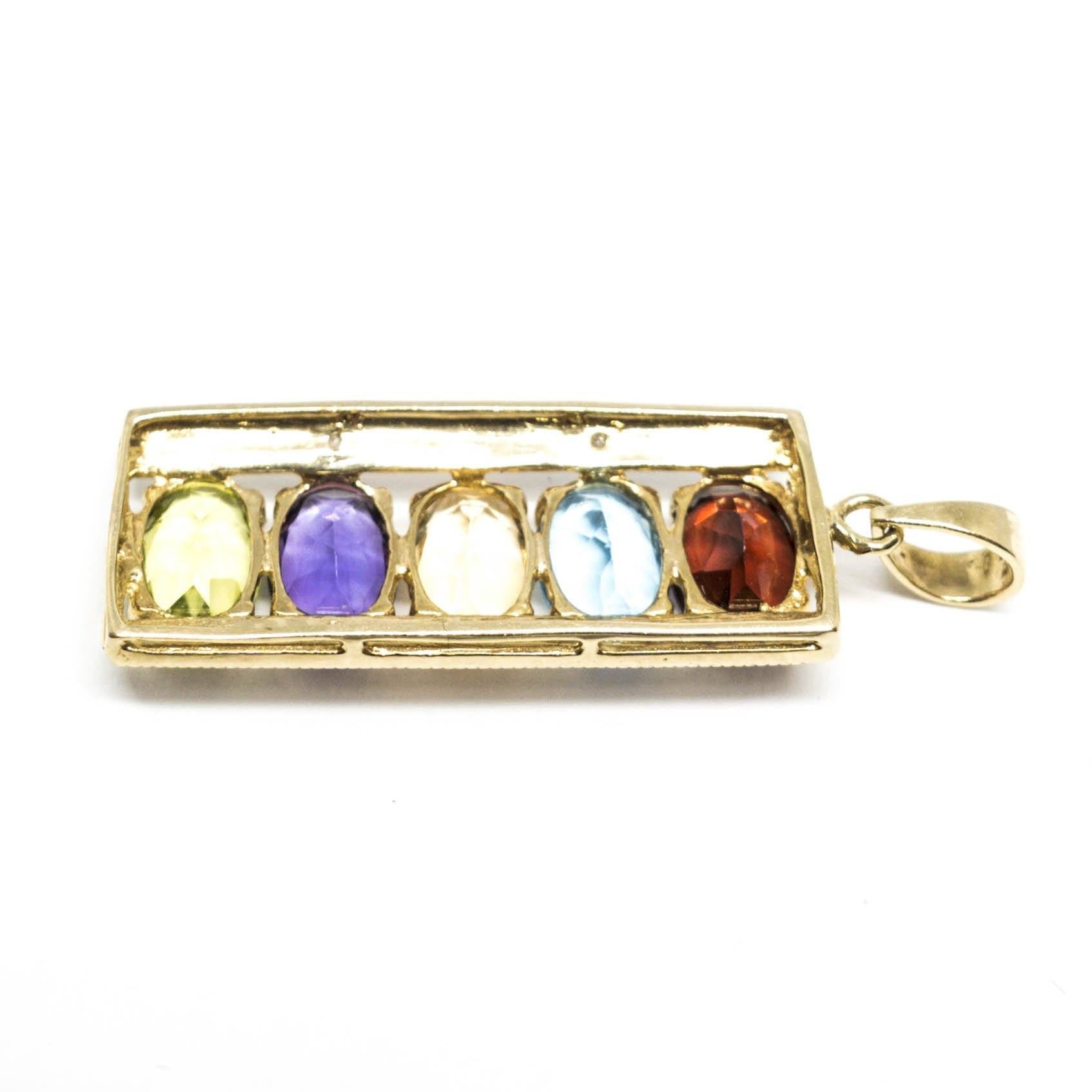 Coloured Stone Pendant