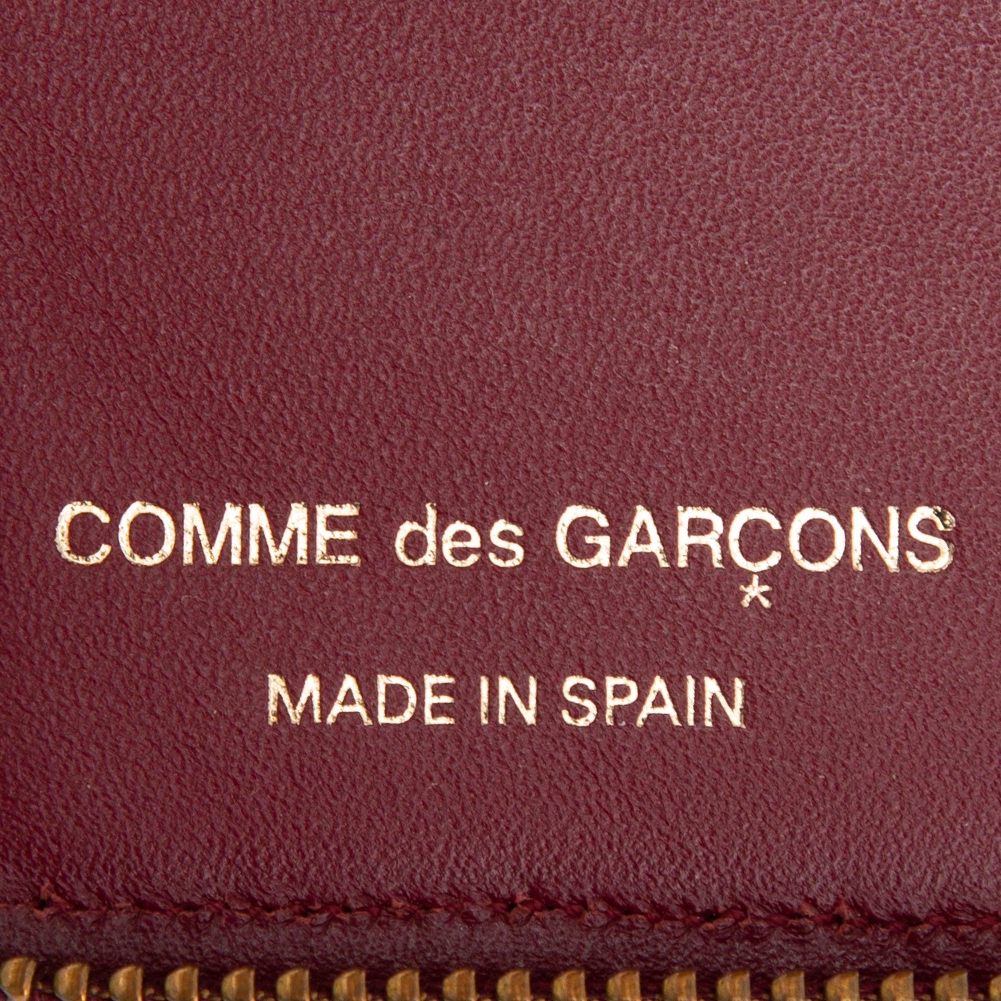 Comme Des Garcons Leather Compact Wallet