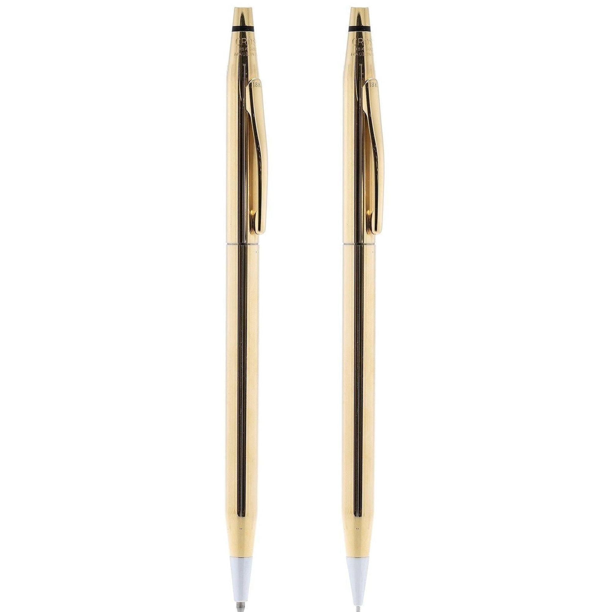 Cross 18k Gold Ballpoint Pen & Mechanical Pencil Set w/ Box