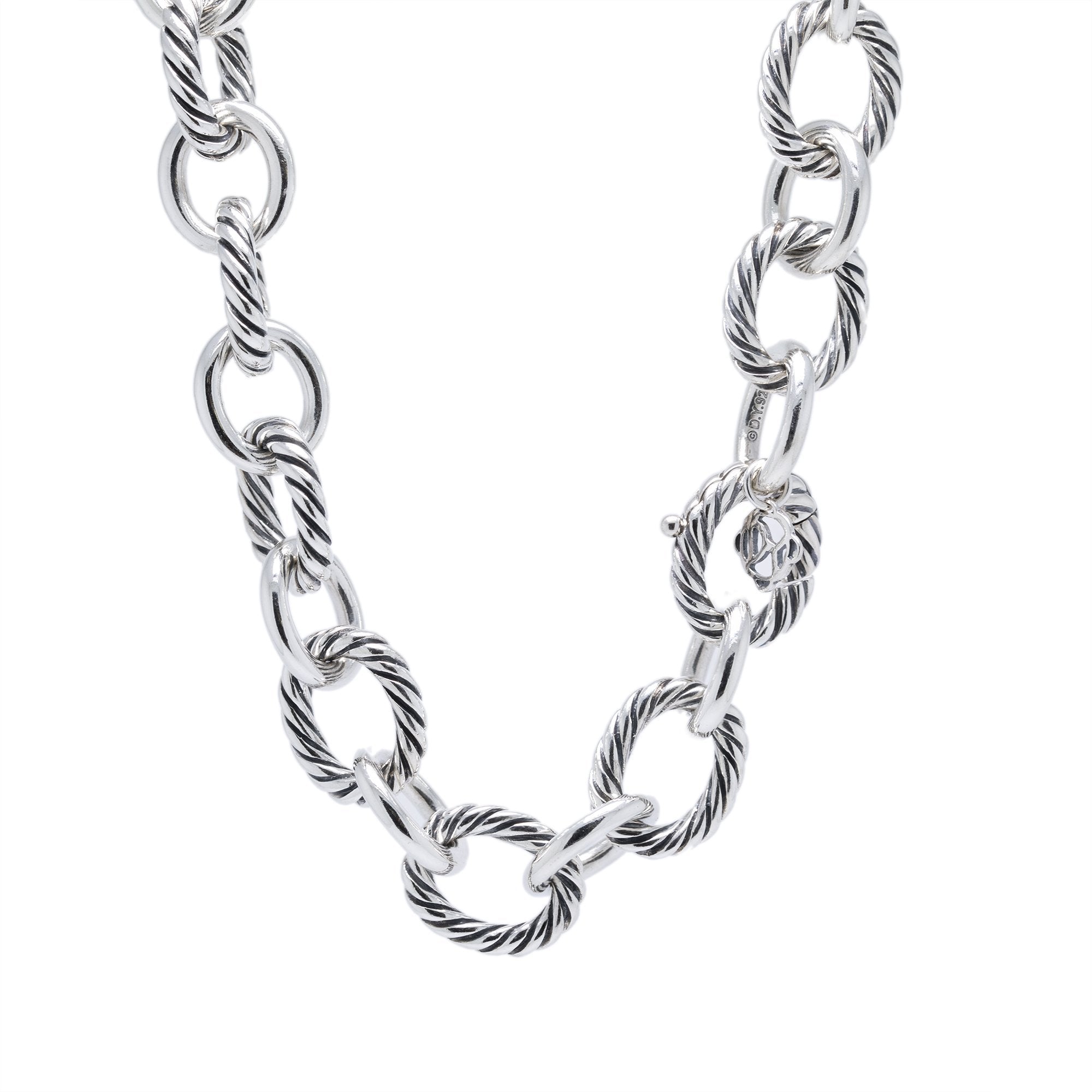 David Yurman 12 mm Oval Link Necklace