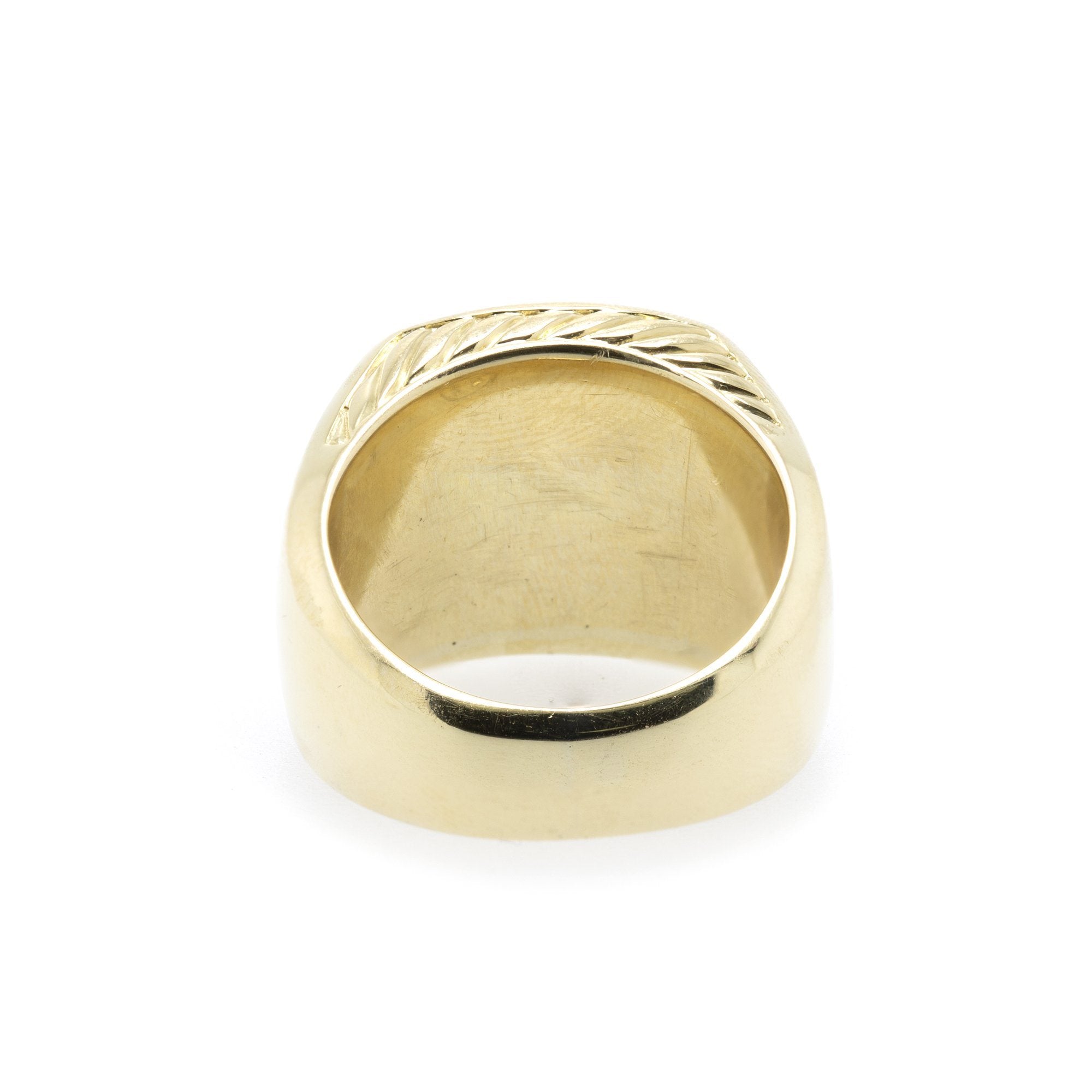 David Yurman 18k Gold Signet Ring