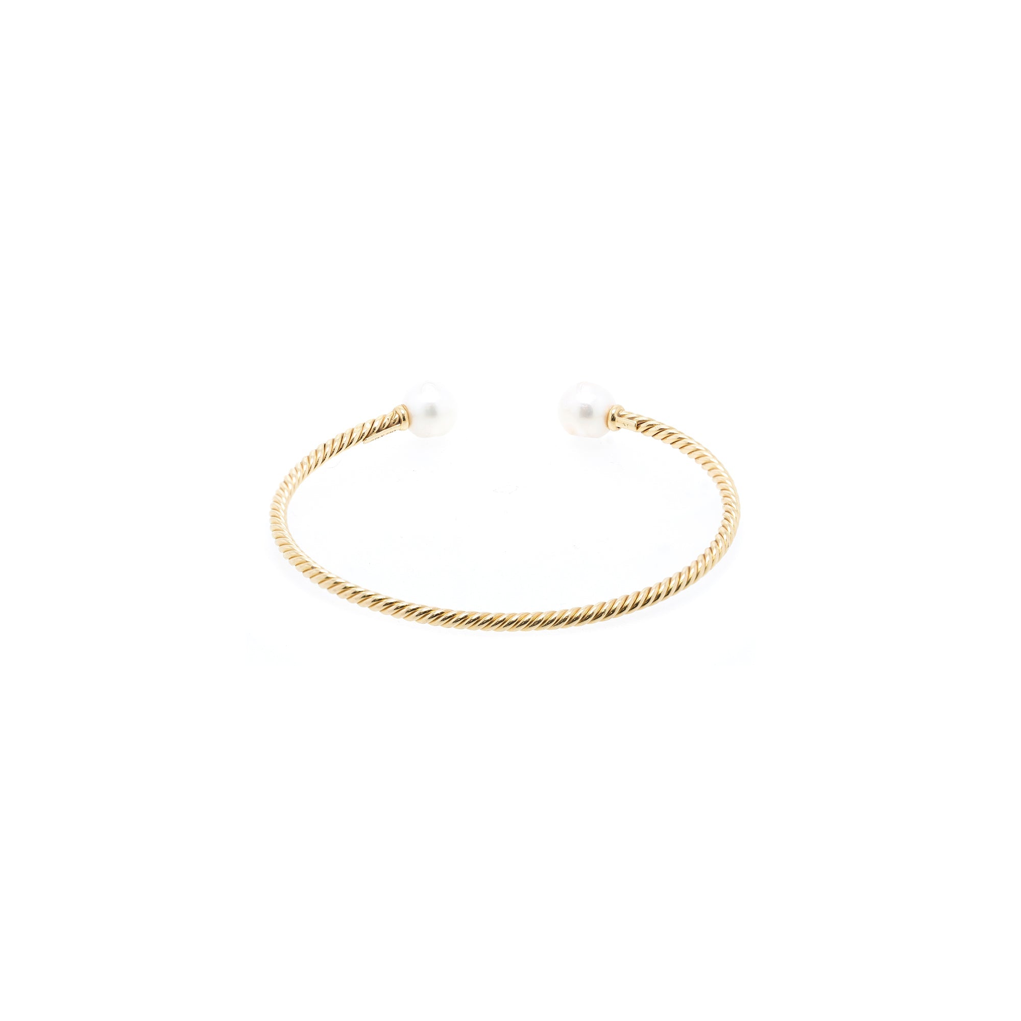David Yurman 18k Gold Solari Pearl Bracelet w/ Box