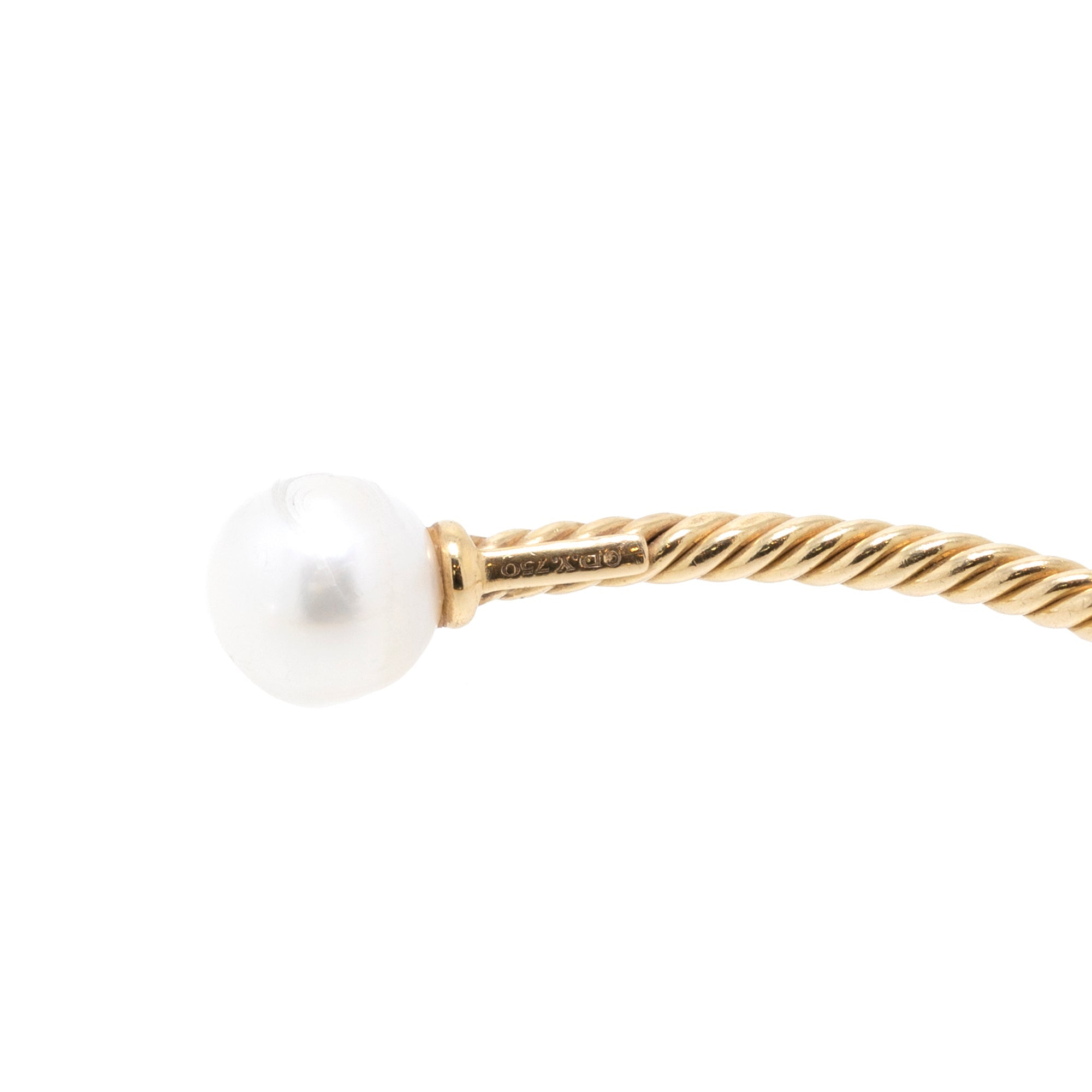 David Yurman 18k Gold Solari Pearl Bracelet w/ Box