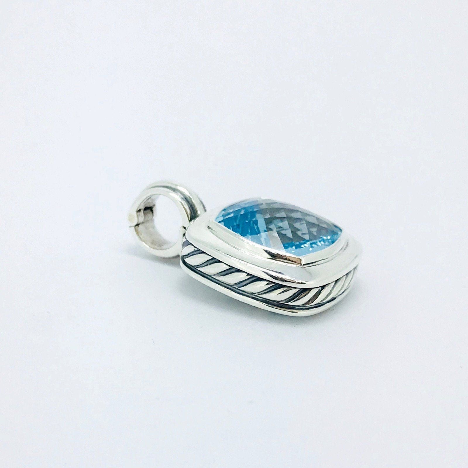 David Yurman Albion Blue Topaz Pendant