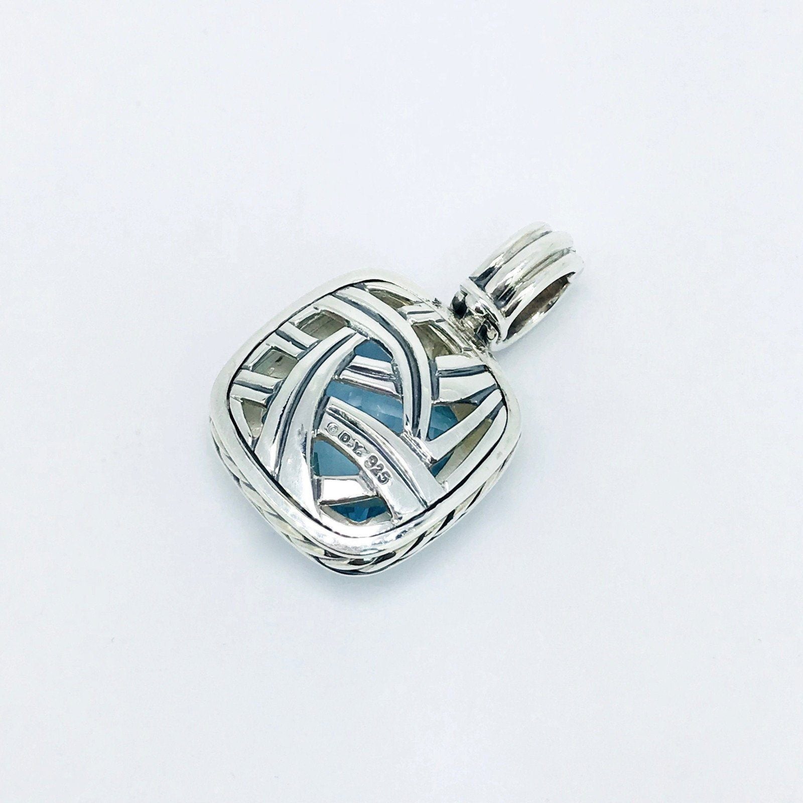 David Yurman Albion Blue Topaz Pendant