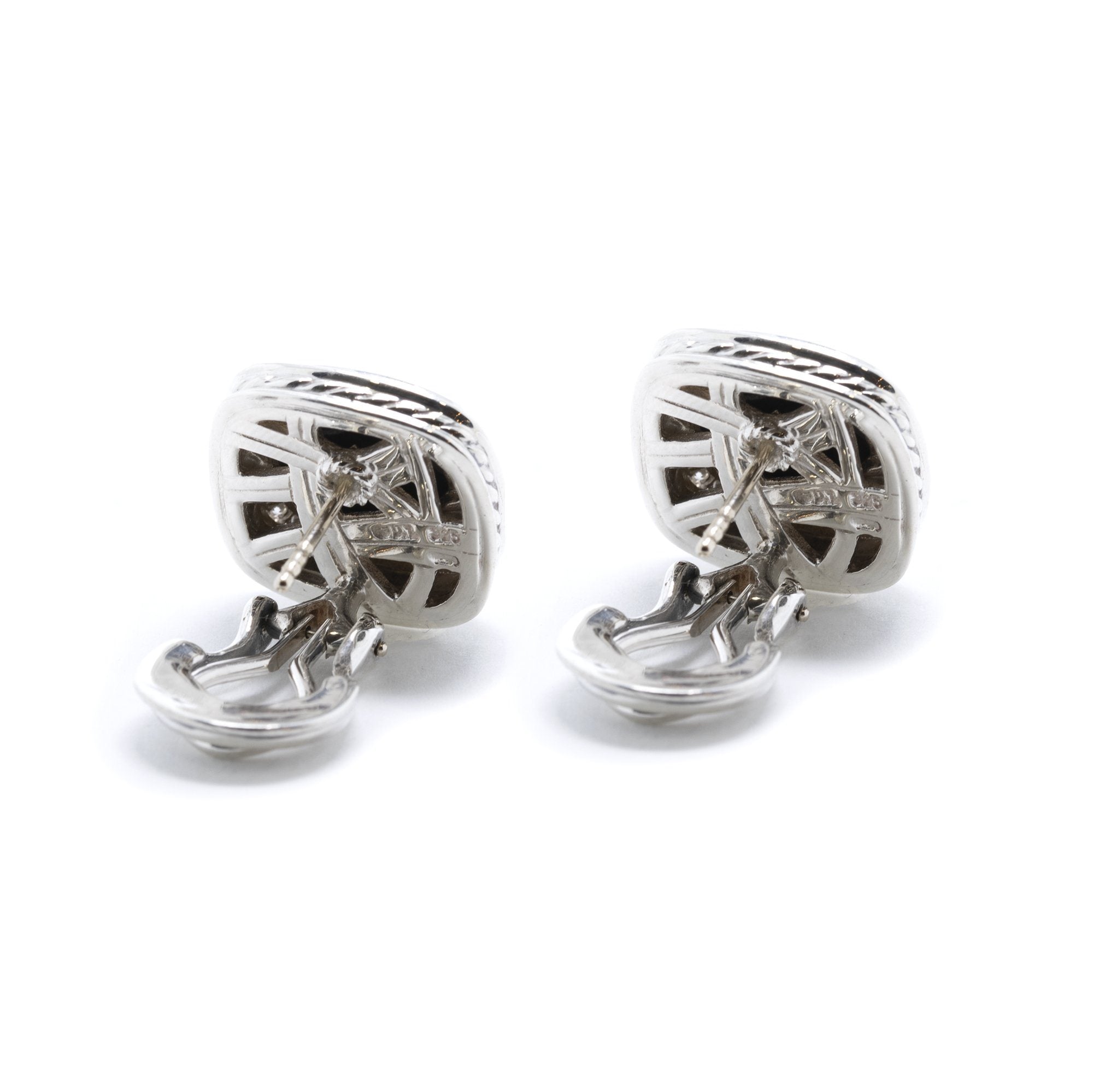 David Yurman Albion Earrings with Black Onyx and Diamonds