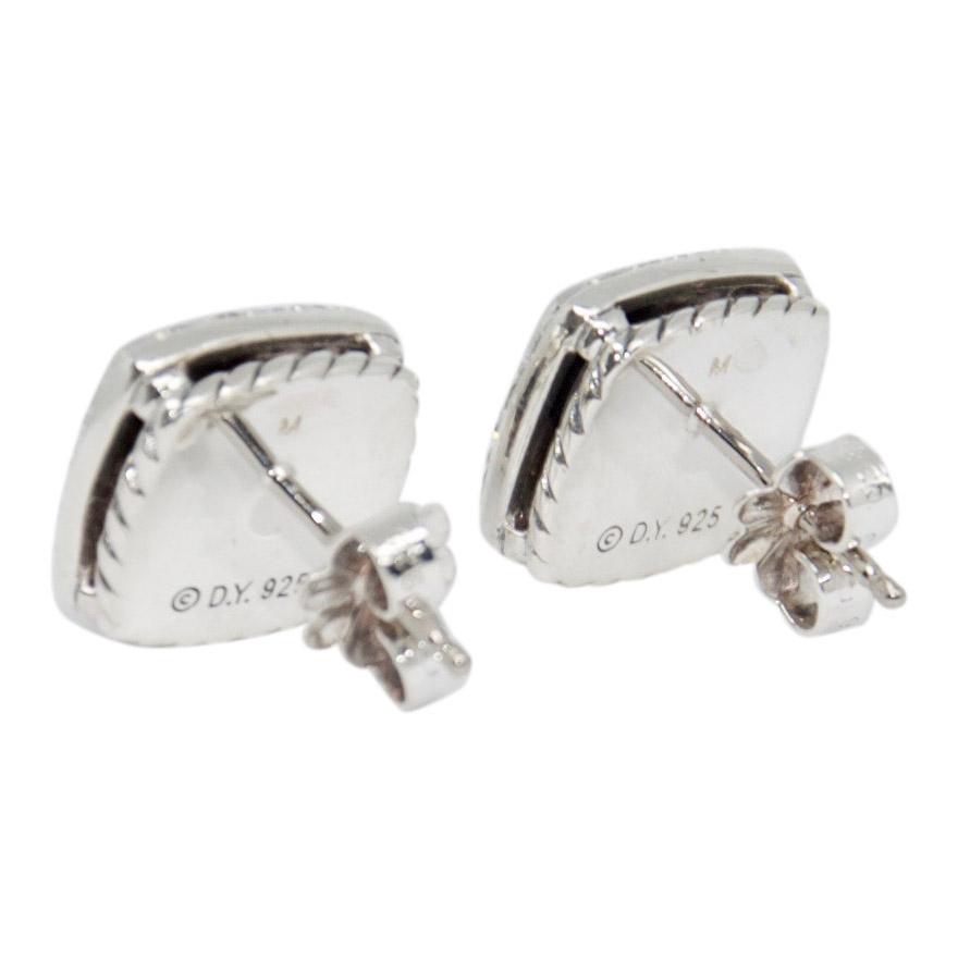 David Yurman Albion Earrings with Black Onyx and Diamonds