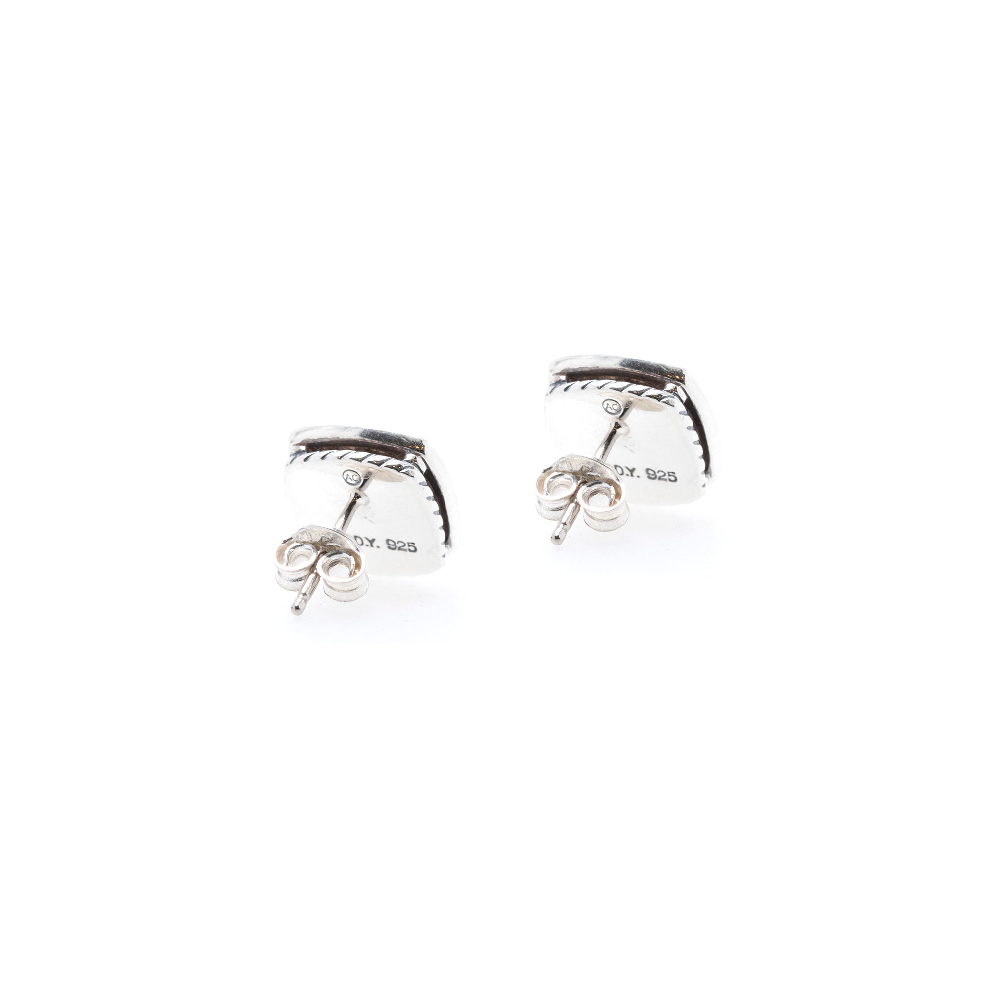 David Yurman Albion Full Pave Diamond Stud Earrings
