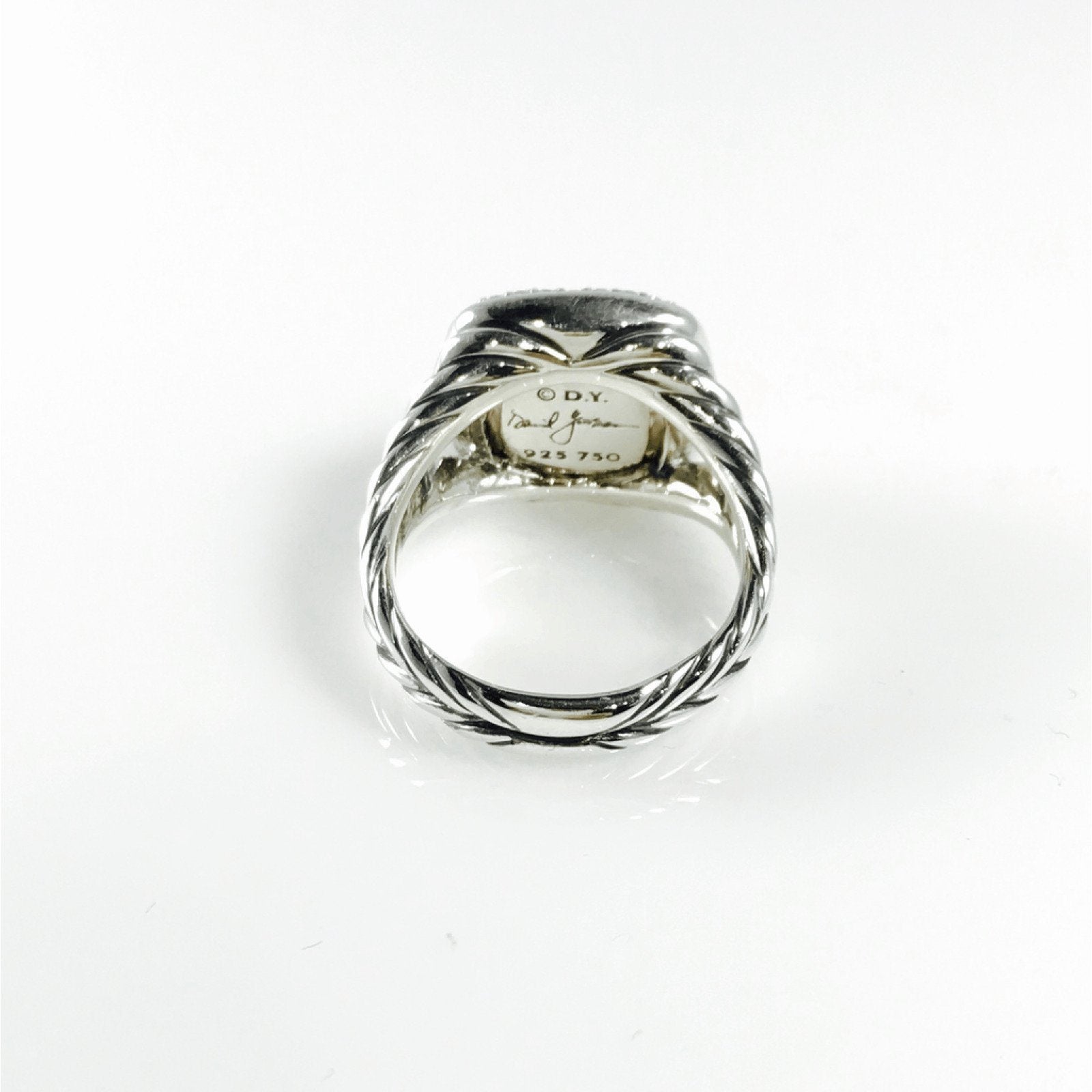 David Yurman Albion Ring With Champagne Citrine and Diamonds