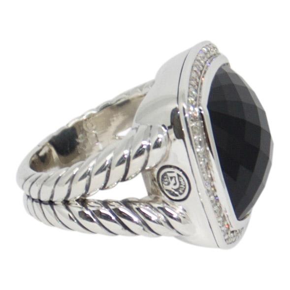 David Yurman Albion Ring with Black Onyx and Diamonds