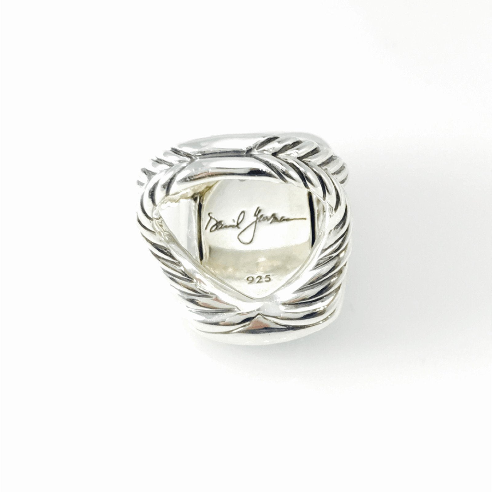 David Yurman Albion Ring with Black Onyx and Diamonds