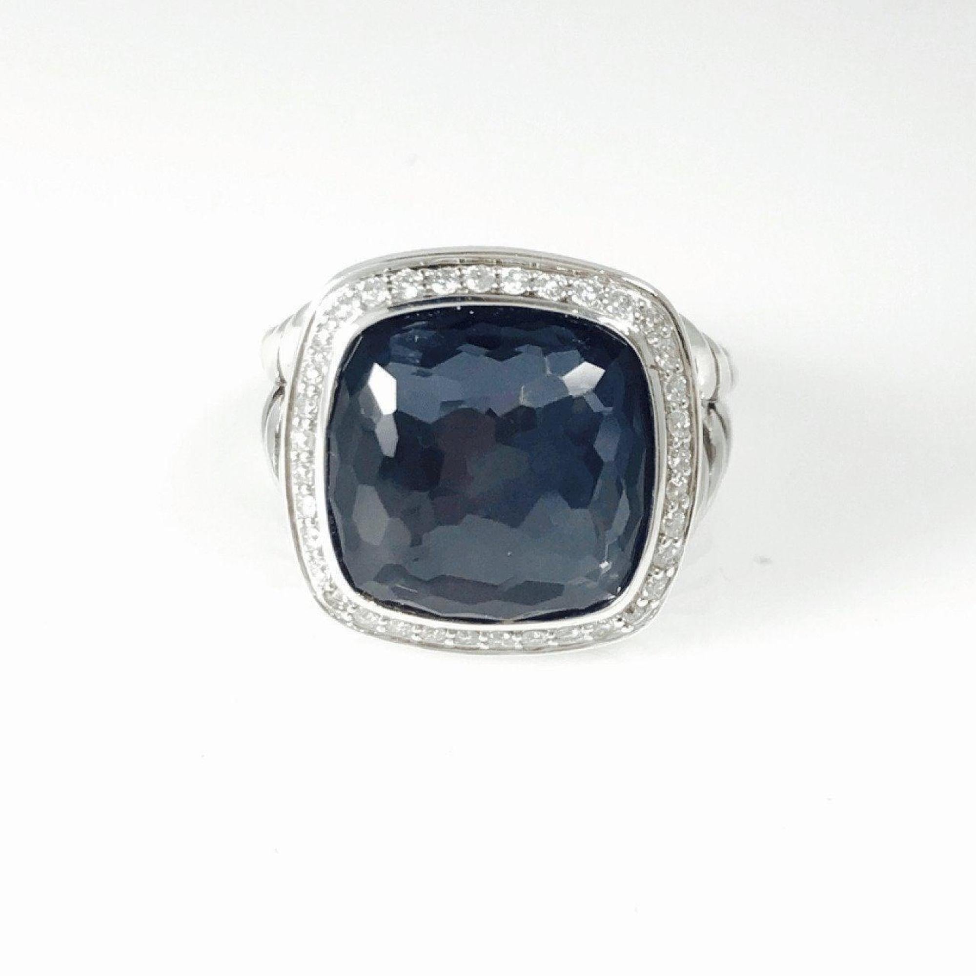 David Yurman Albion Ring with Black Orchid and Diamonds