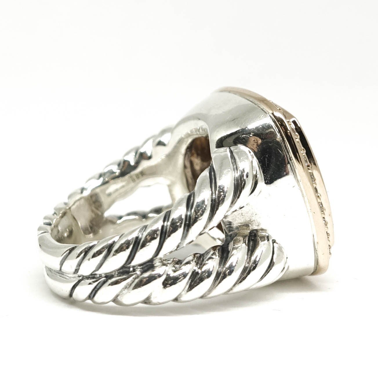 David Yurman Albion Ring with Morganite and Diamonds