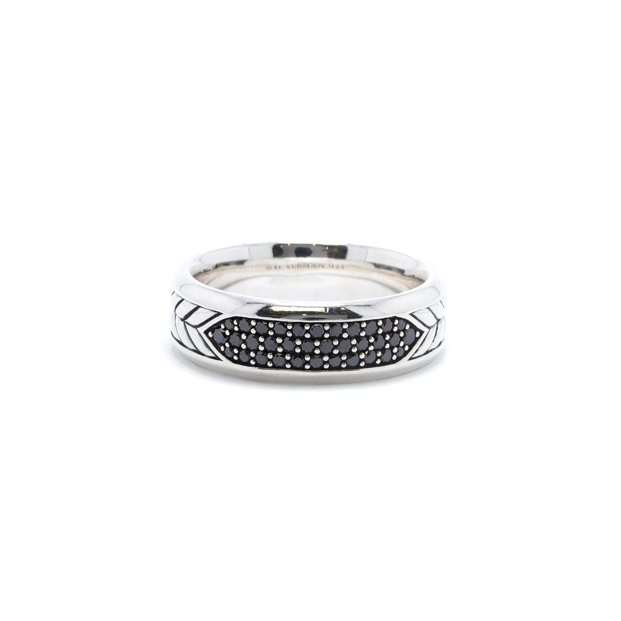 David Yurman Black Diamond Chevron Band
