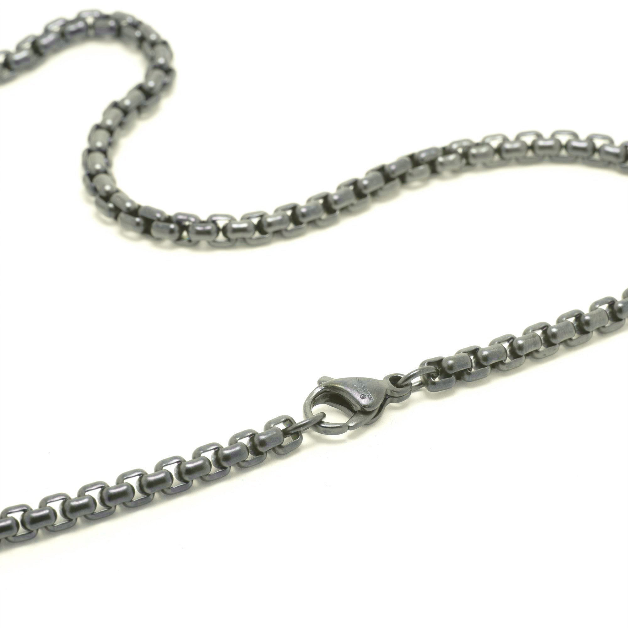 David Yurman Black Diamond Forged Carbon Tag Pendant Necklace