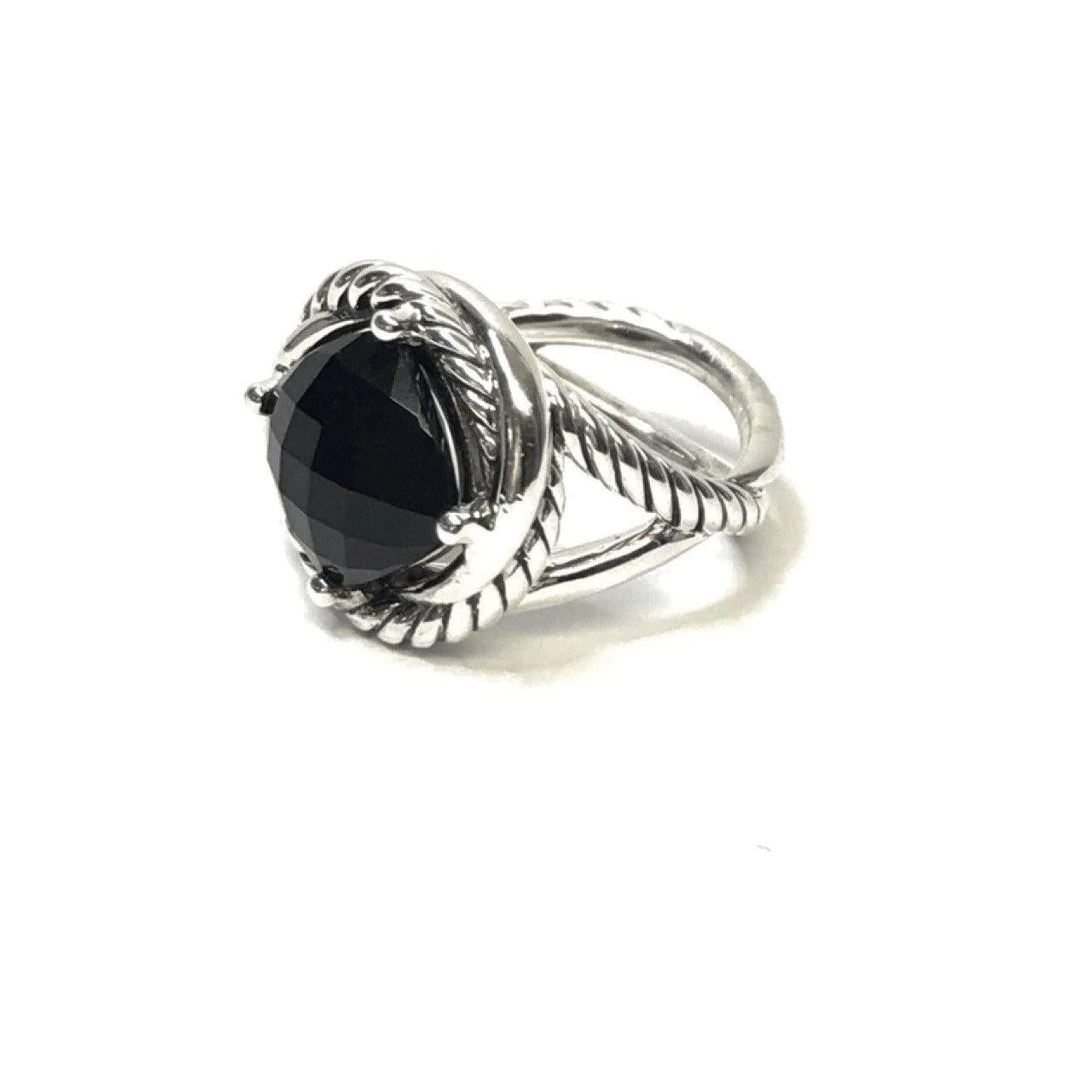 David Yurman Black Onyx Infinity Ring