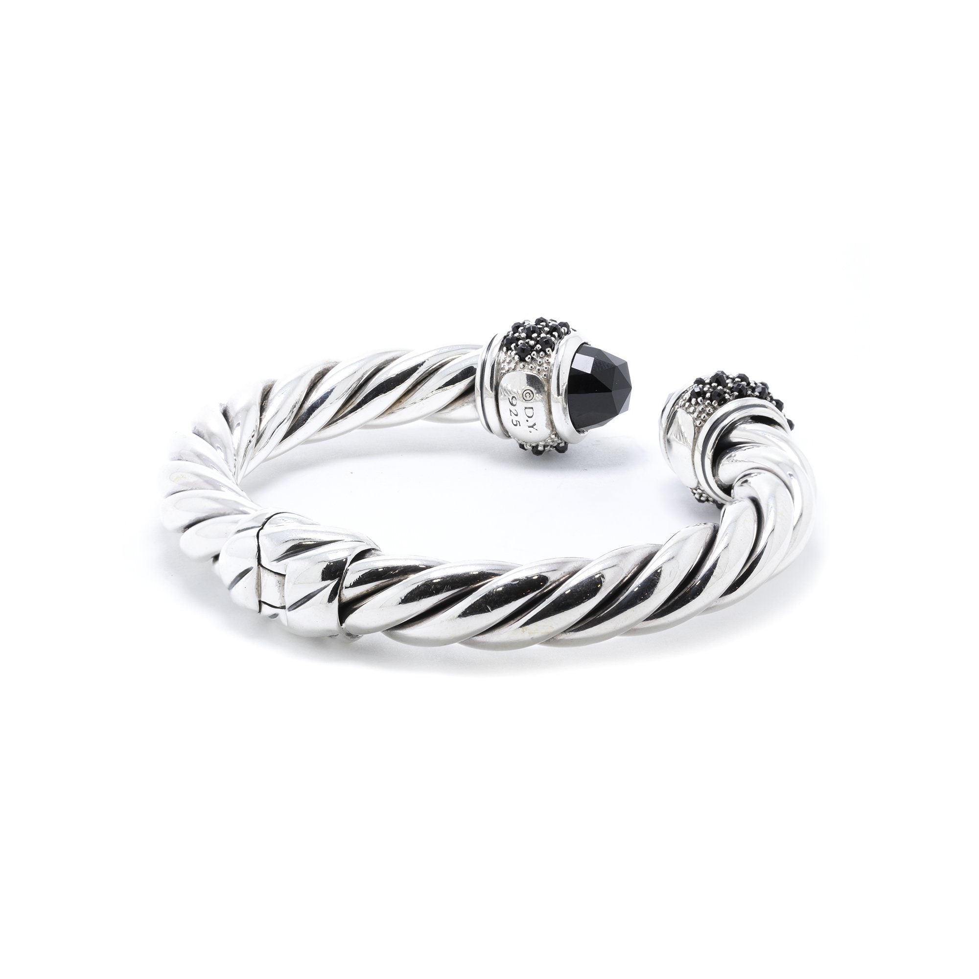 David Yurman Cable Bracelet with Black Onyx