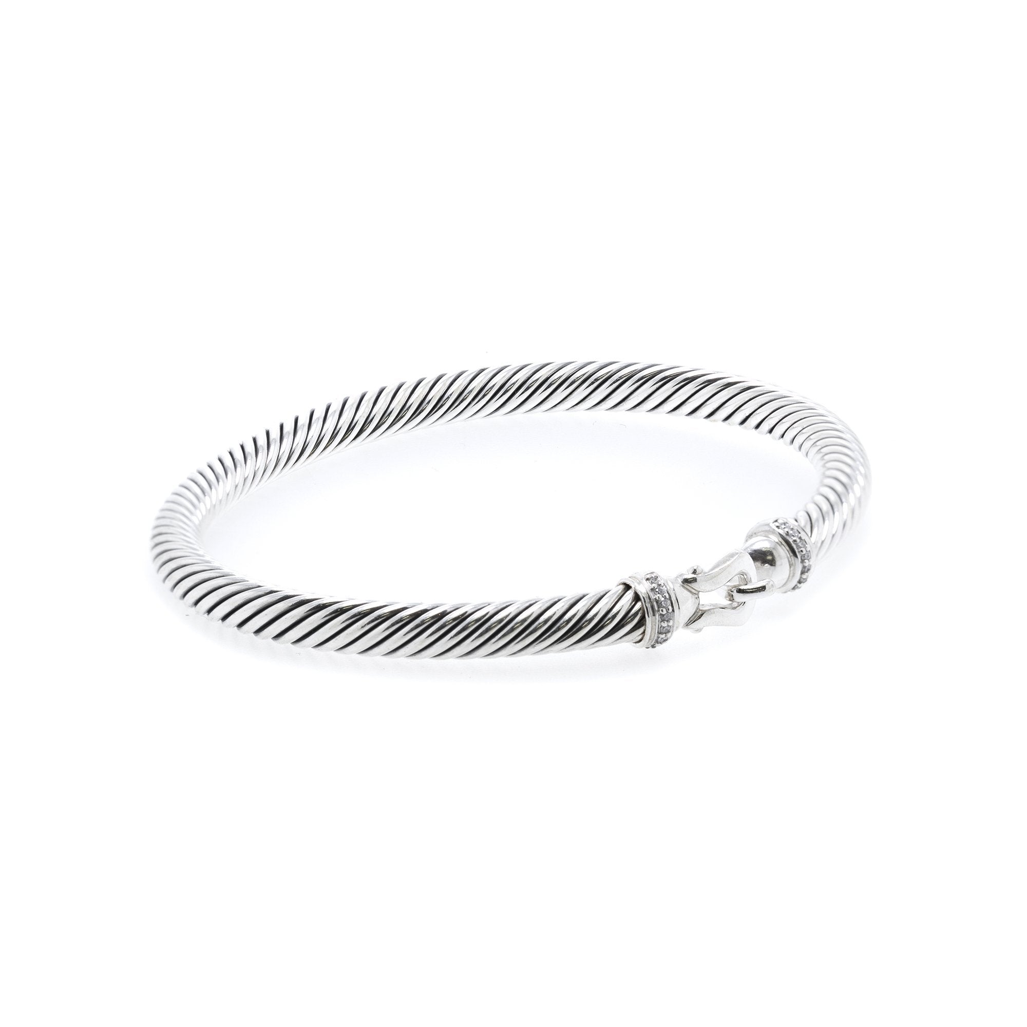 David Yurman Cable Buckle Bracelet with Diamonds