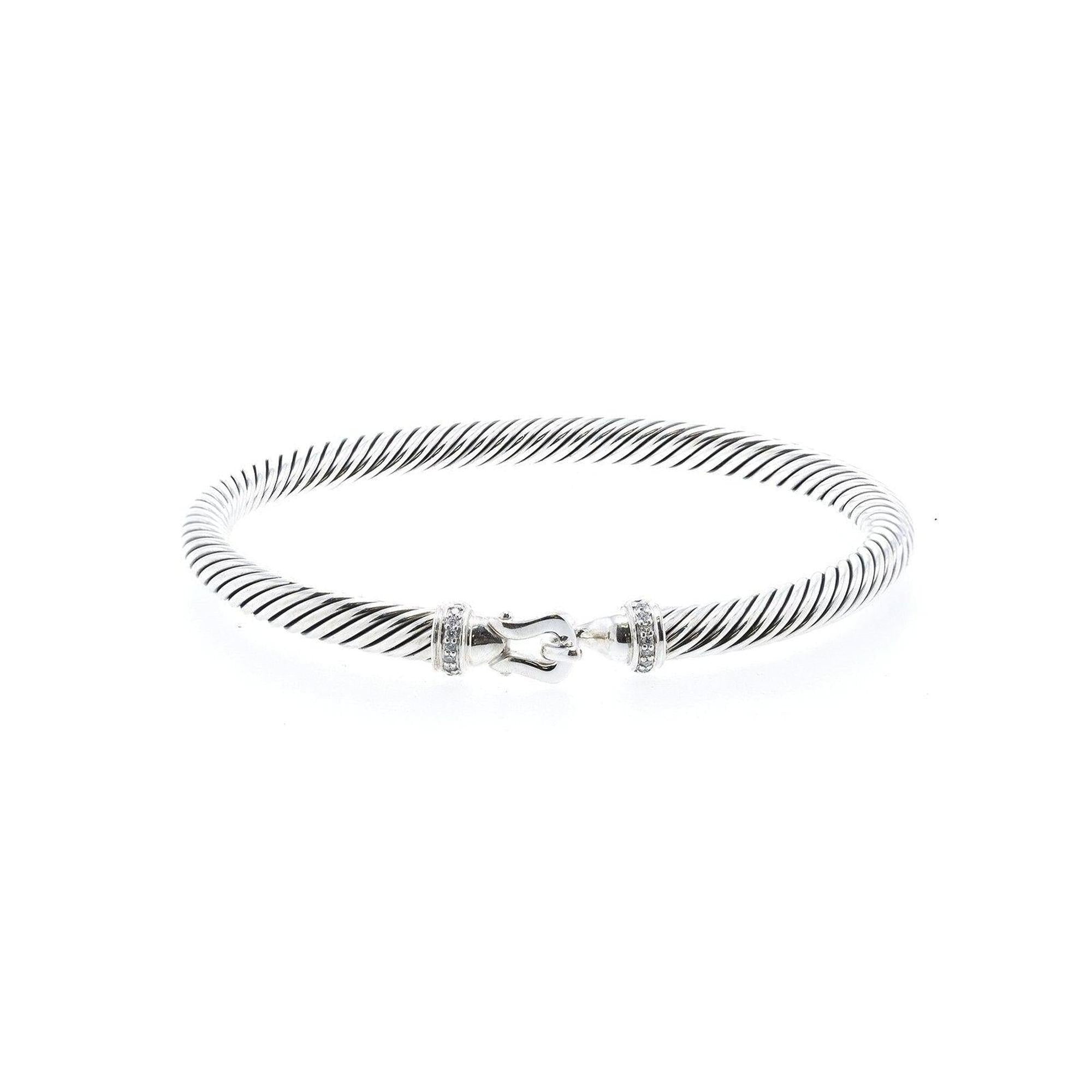 David Yurman Cable Buckle Bracelet with Diamonds