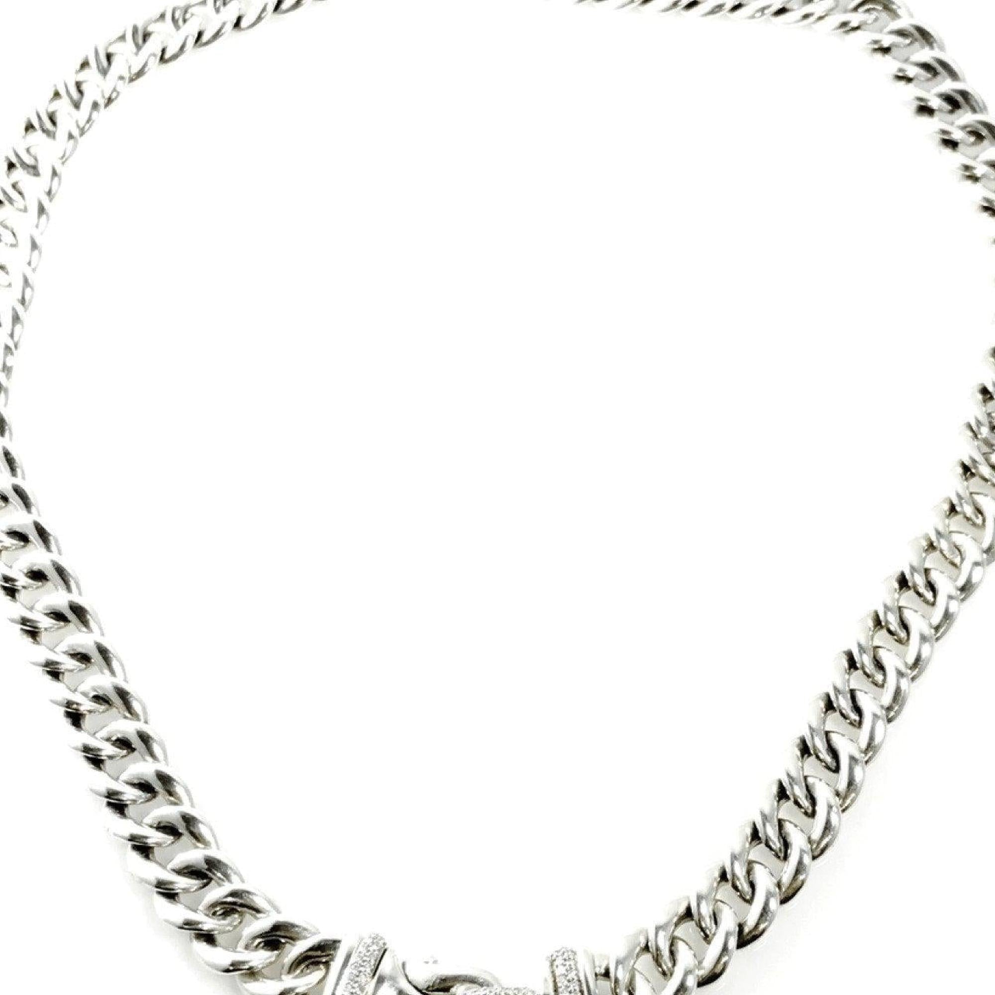 David Yurman Cable Buckle Chain Necklace with Diamonds