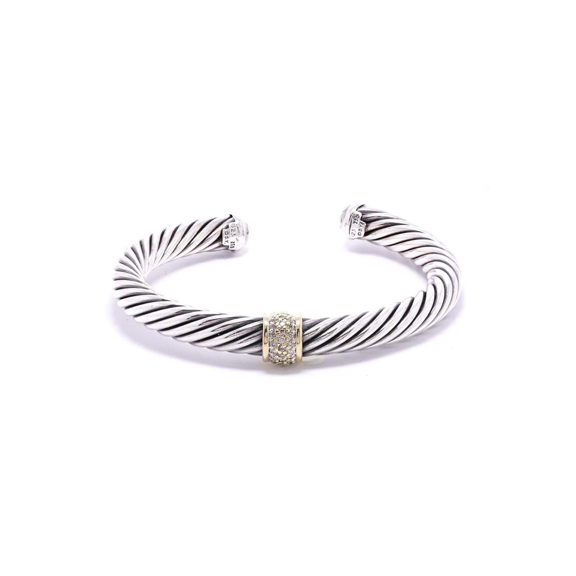 David Yurman Cable Classic Bracelet with Diamonds