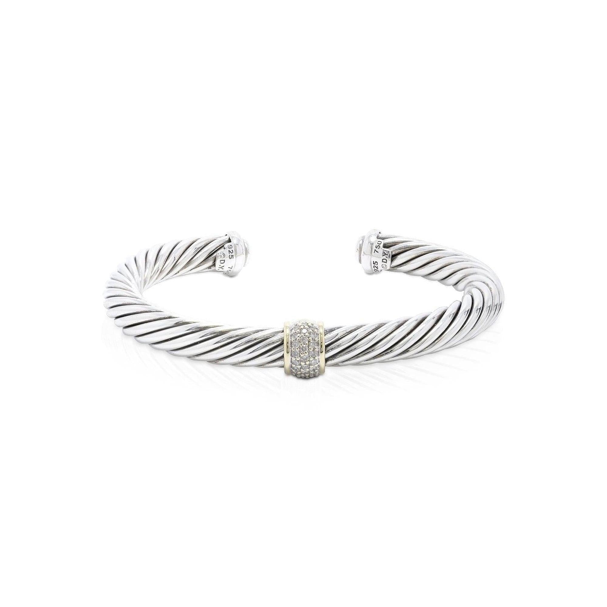 David Yurman Cable Classic Bracelet with Diamonds