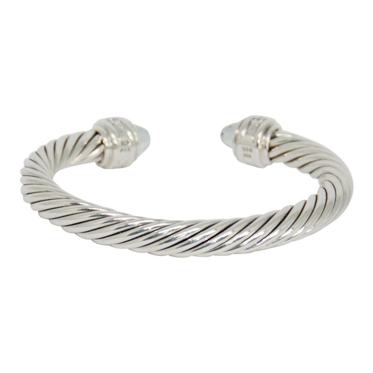 David Yurman Cable Classics Bracelet with Prasiolite and Diamonds