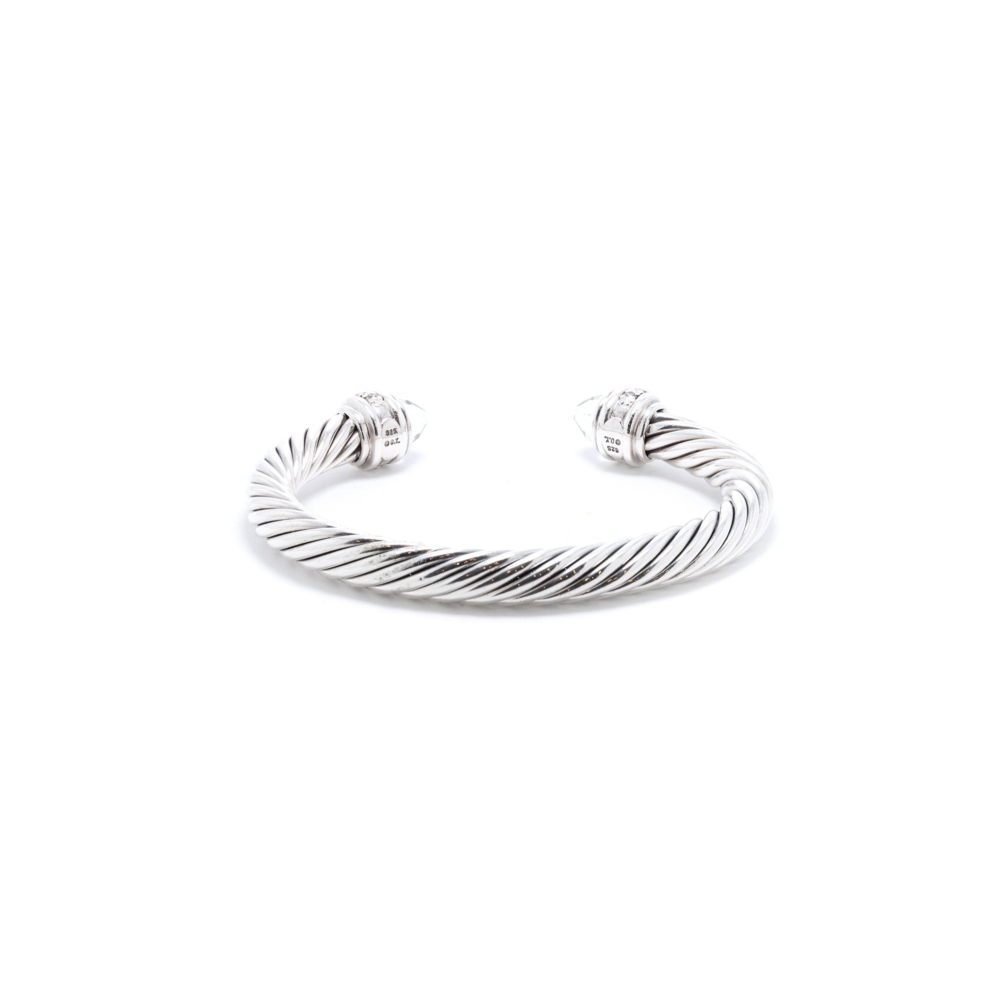 David Yurman Cable Classics Bracelet with Prasiolite and Diamonds