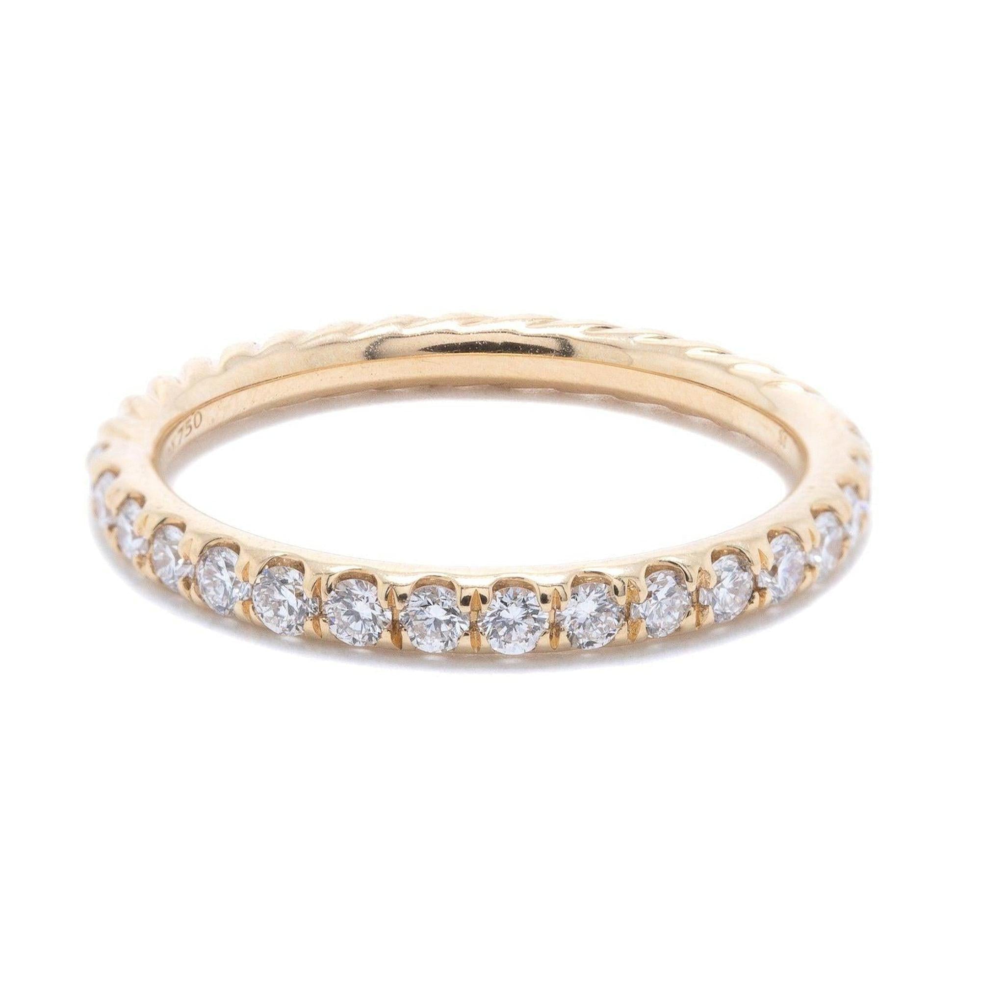 David Yurman Cable Collectibles Ring with Diamonds