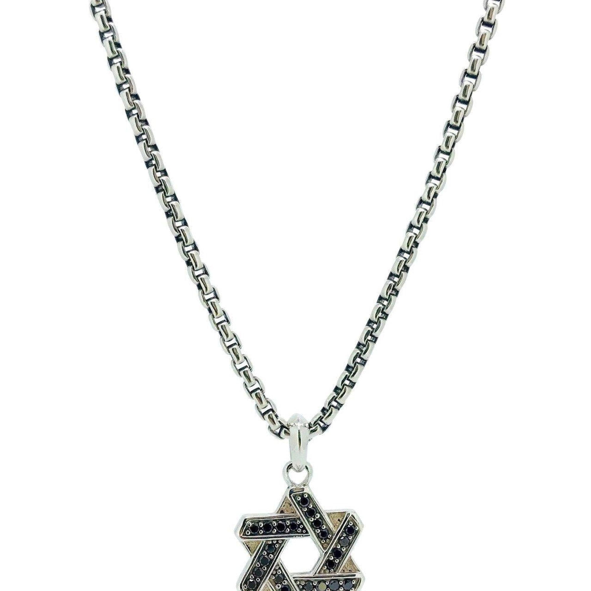 David Yurman Cable Star of David Pendant Necklace