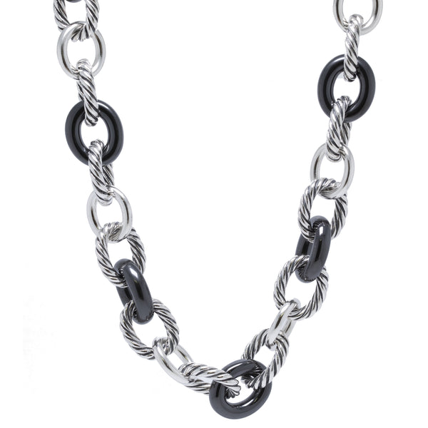 David Yurman Large 18k Oval-link Chain Necklace, 18