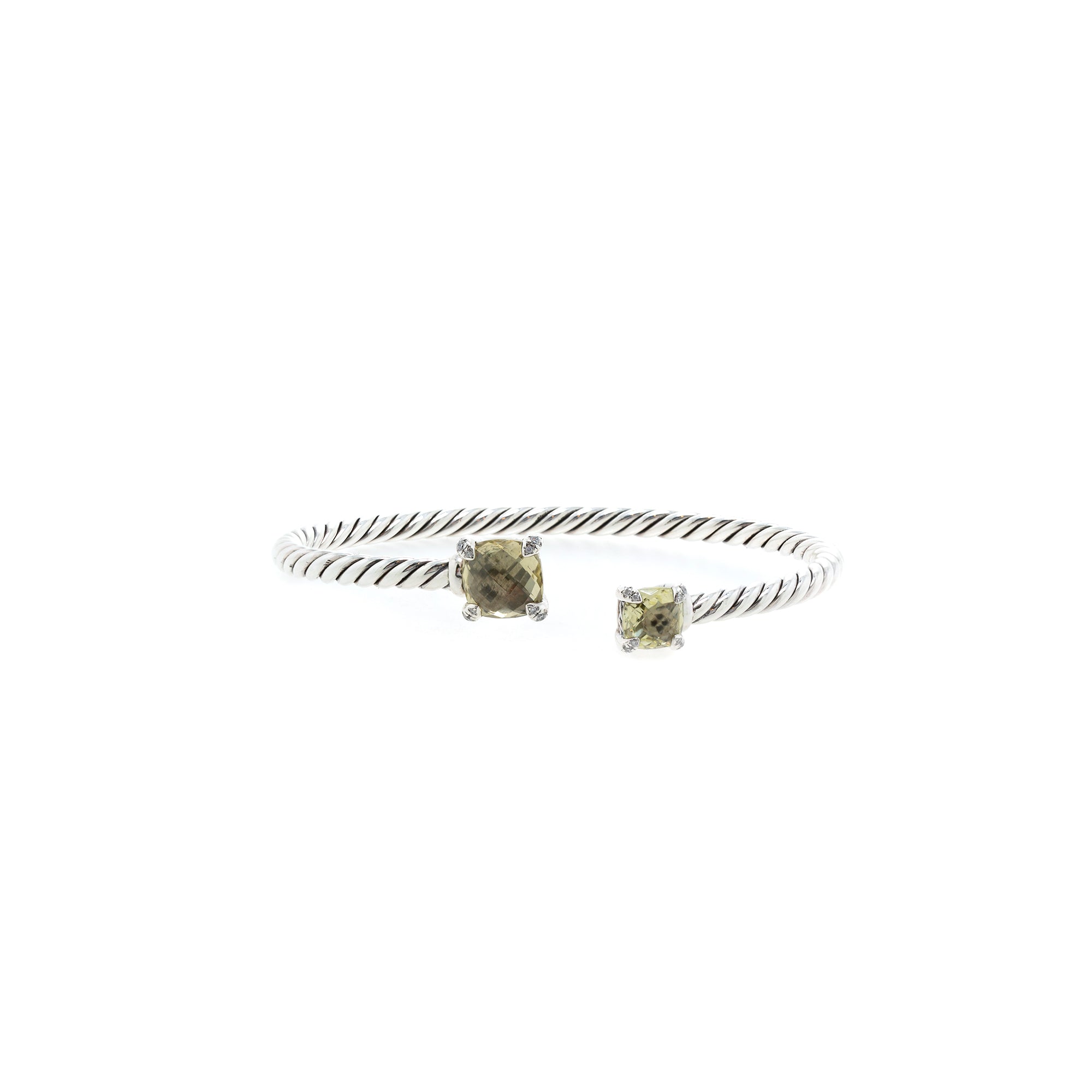 David Yurman Chatelaine Bypass Bracelet with Citrine & Diamonds