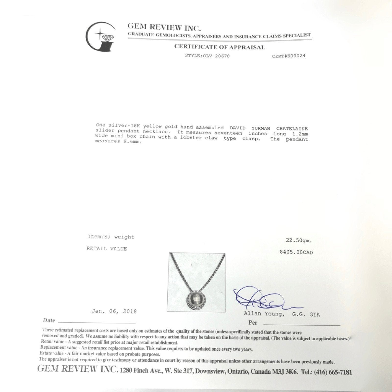 David Yurman Chatelaine Necklace