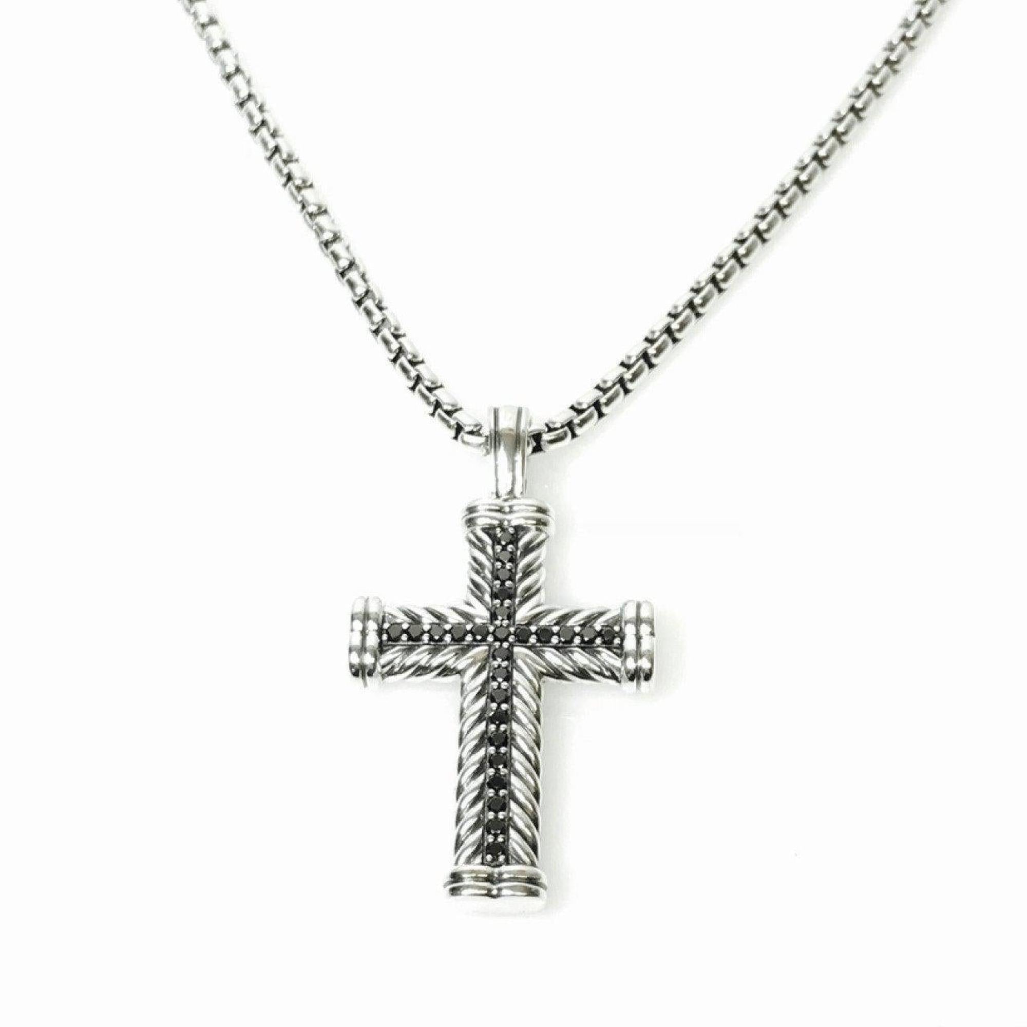 David Yurman Chevron Cross Pendant Necklace