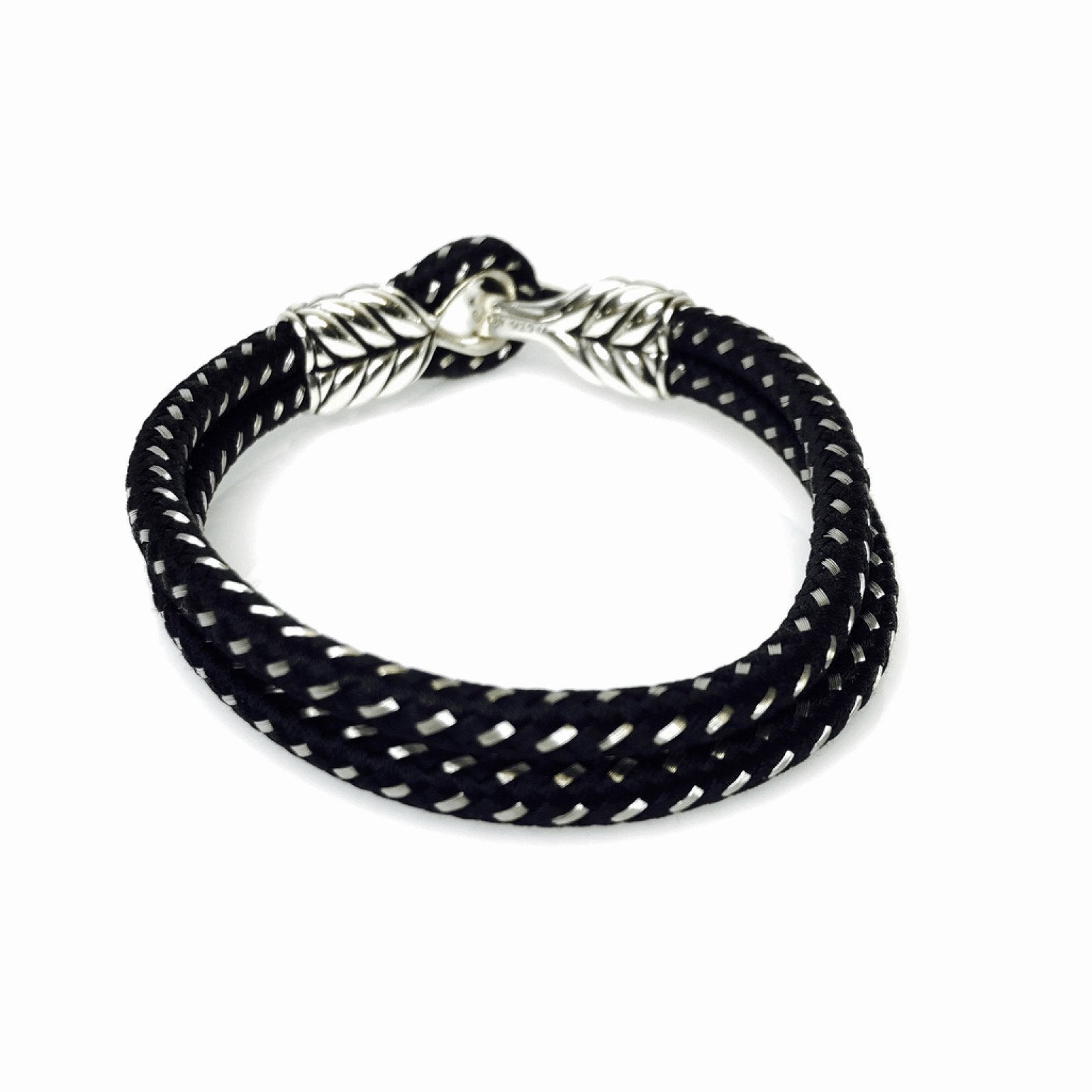 David Yurman Chevron Woven Cord Bracelet