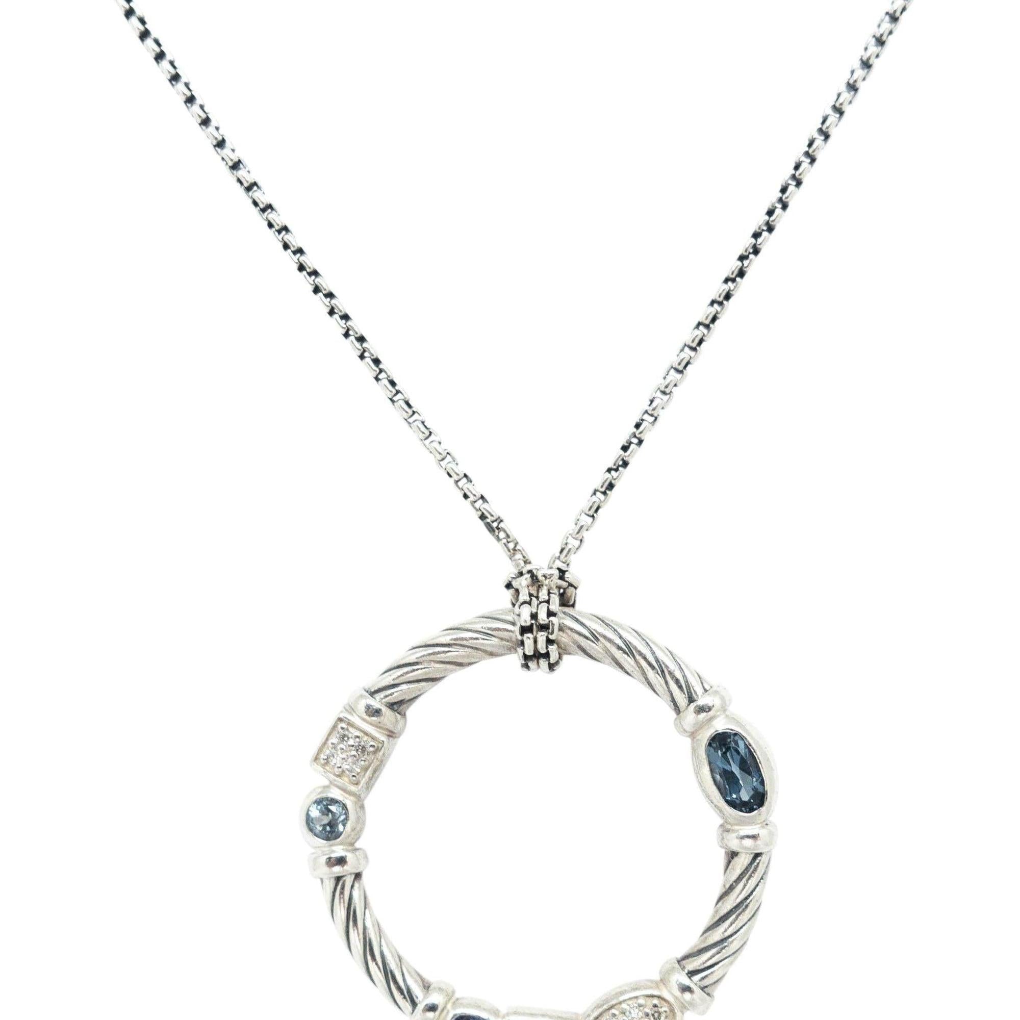David Yurman Confetti Circle Pendant Necklace