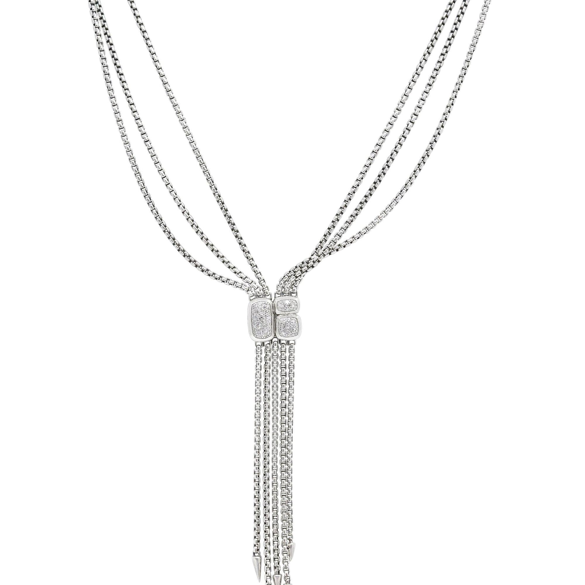 David Yurman Confetti Drop Necklace with Diamonds