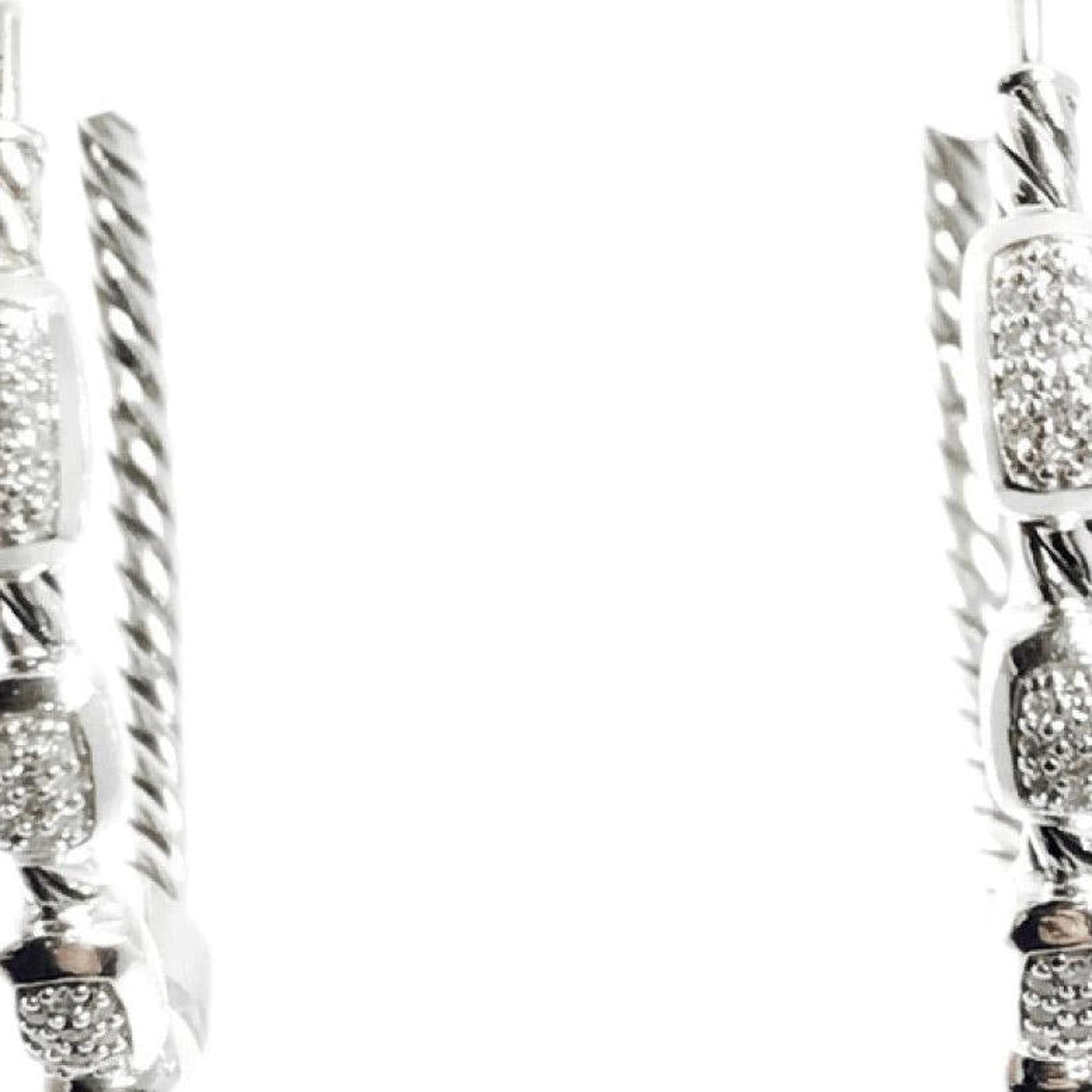 David Yurman Confetti Hoop Earrings with Diamonds