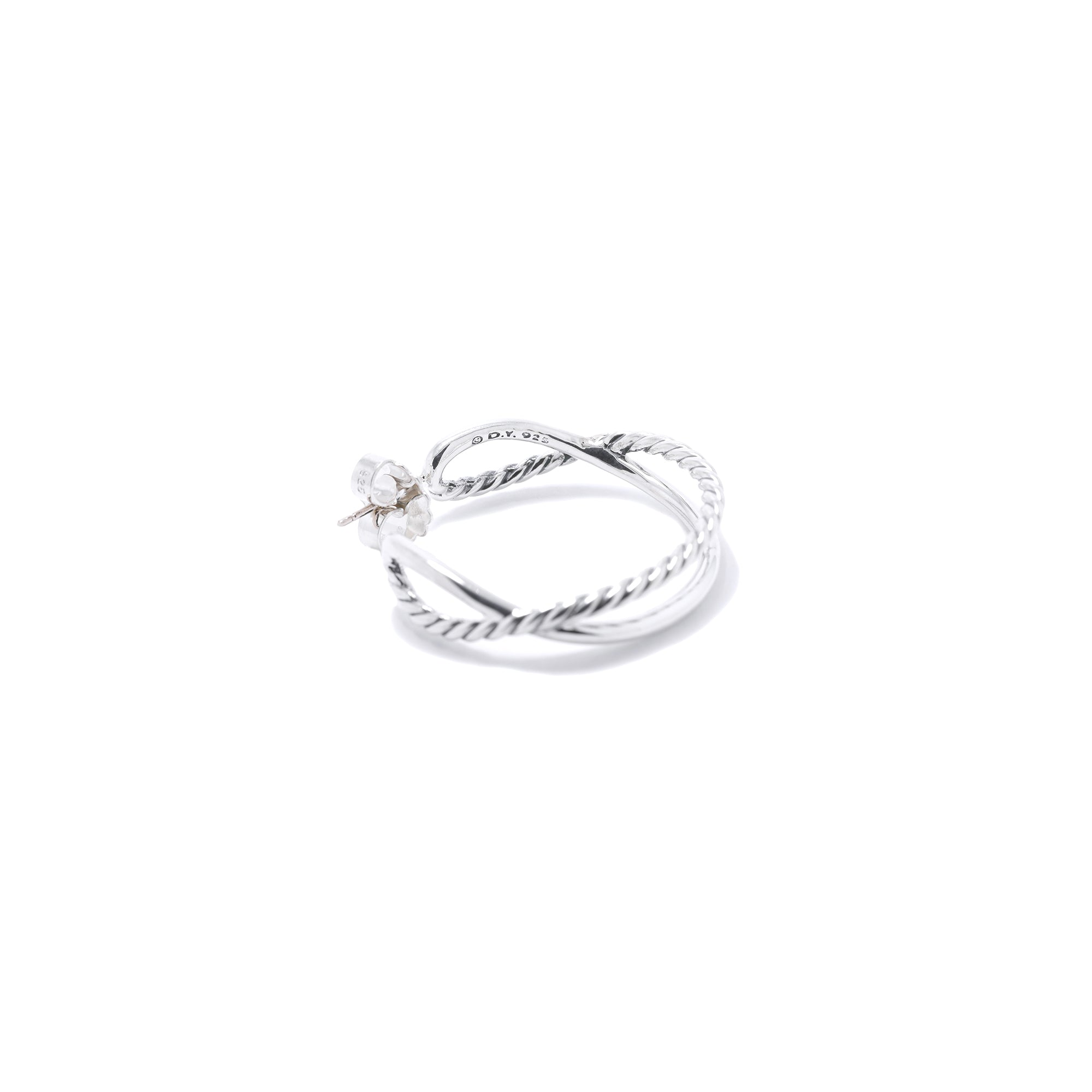 David Yurman Crossover Hoop Earrings