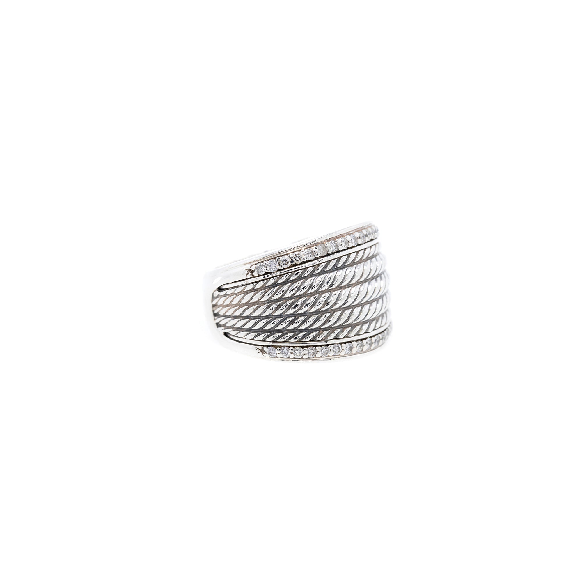 David Yurman Diamond Cable Classics Ring