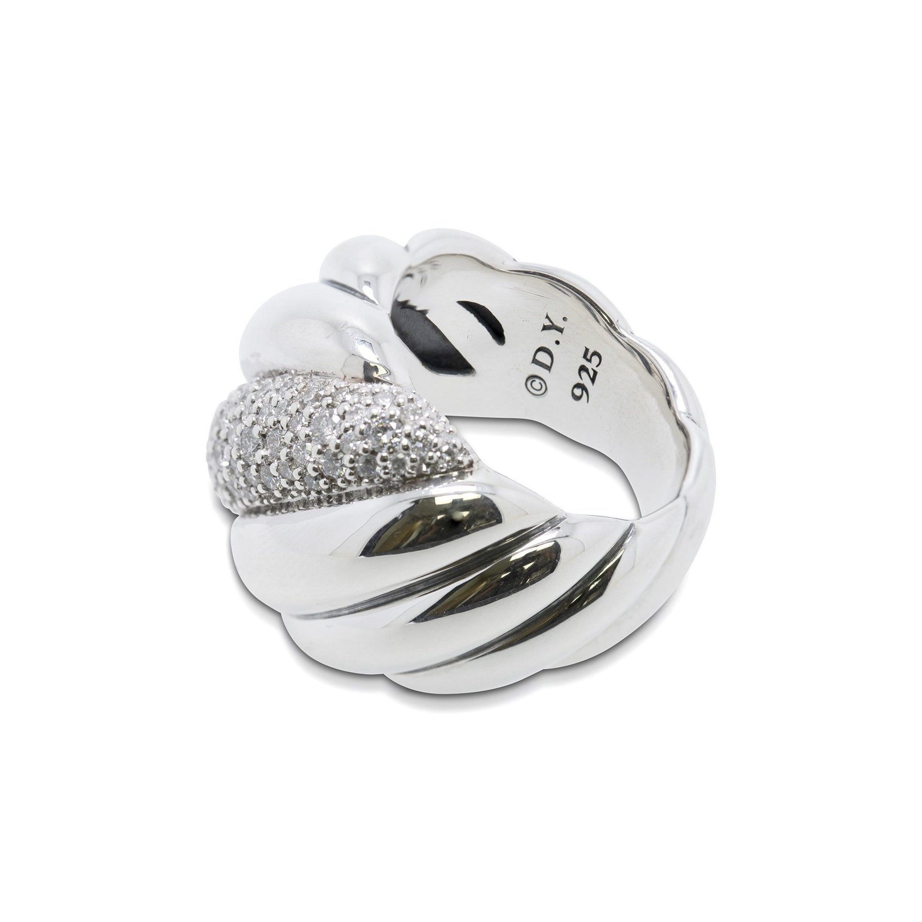 David Yurman Diamond Hampton Cable Ring